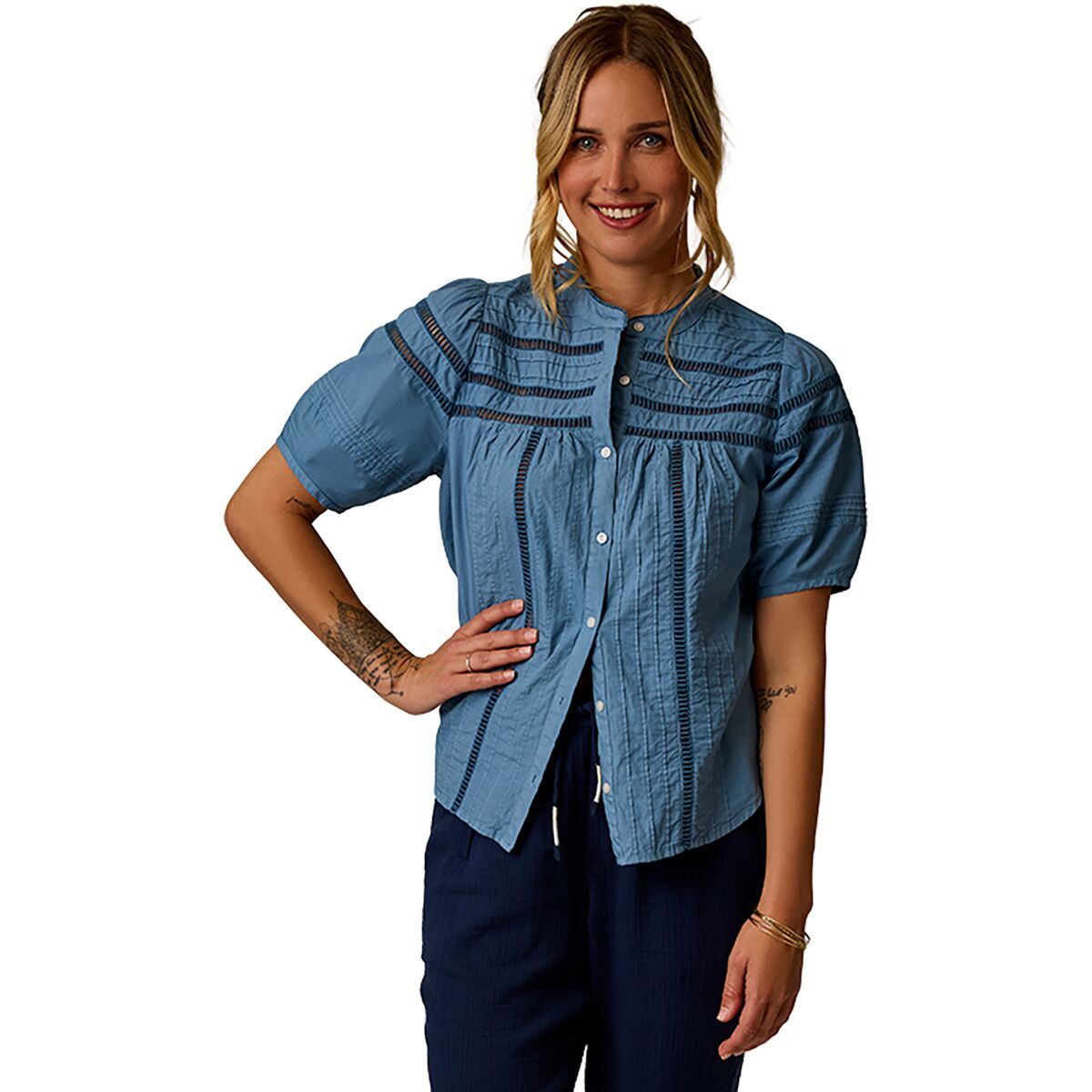 Image of Carve Designs Gabby Voile Top - Women's Captain, XS