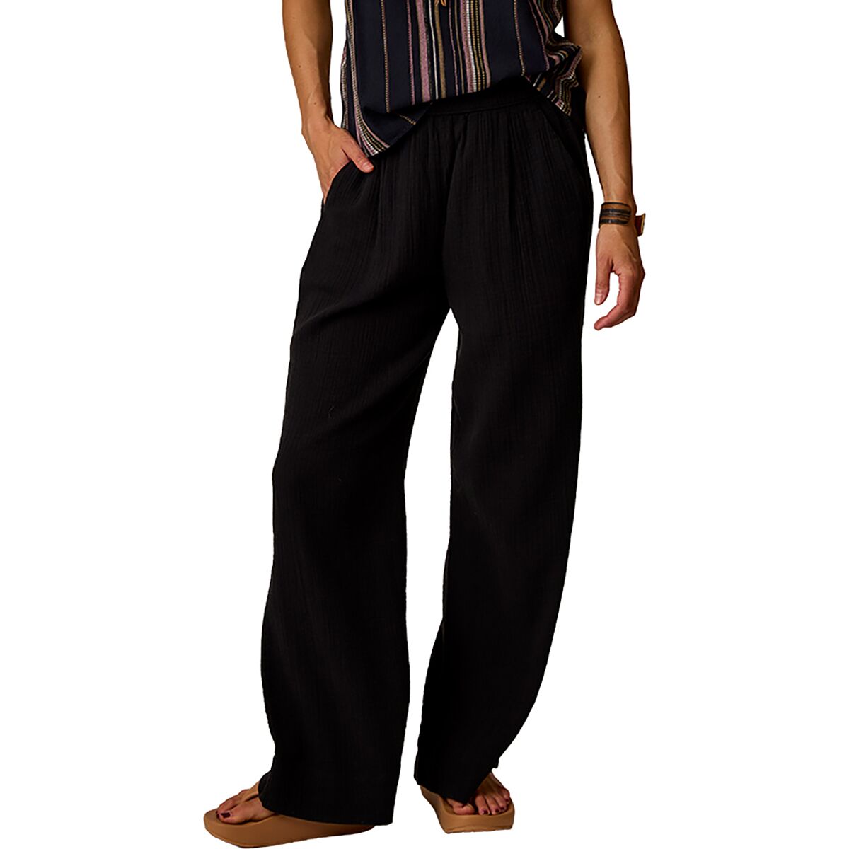 Image of Carve Designs Nico Gauze Pant - Women's Black, XL