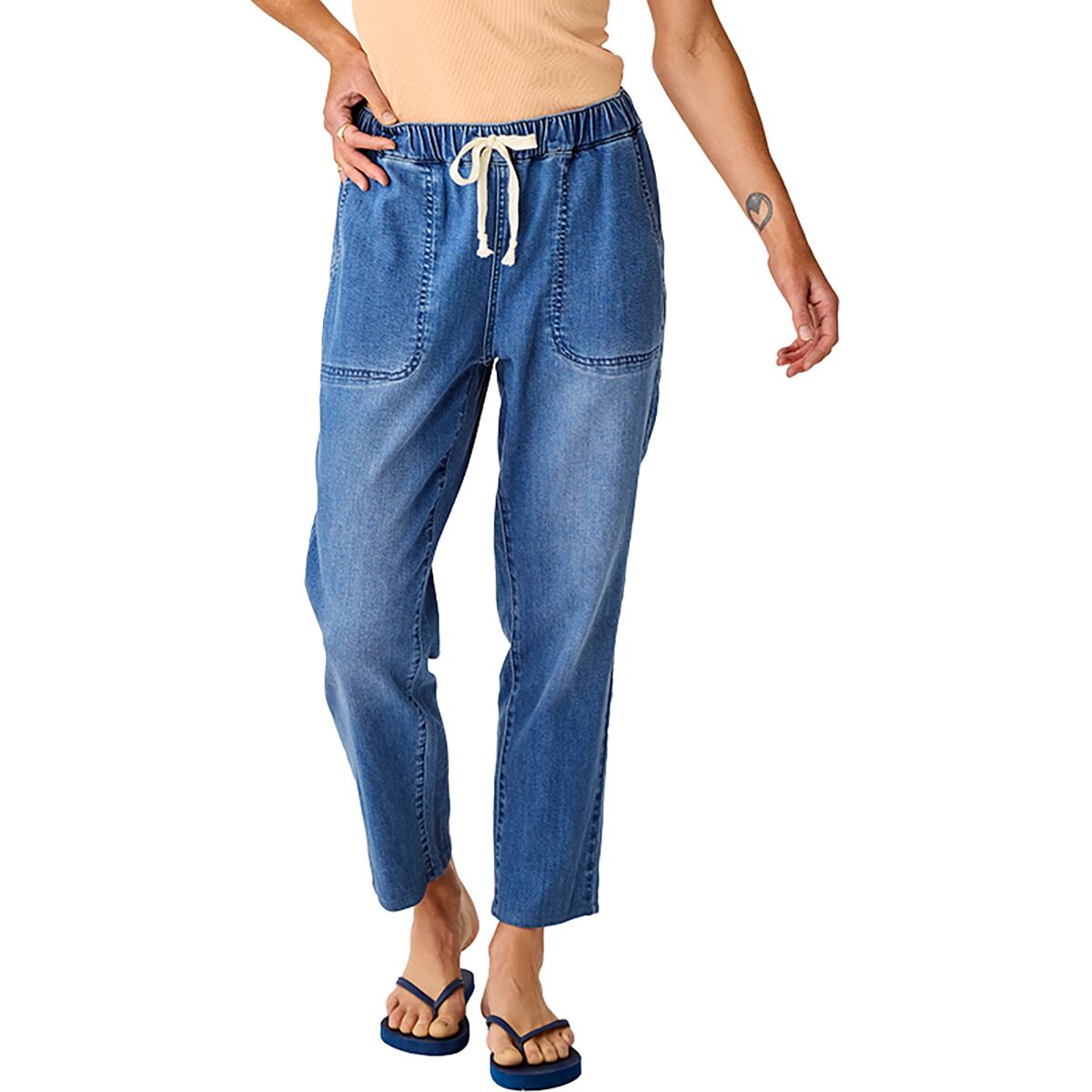 Image of Carve Designs Zoe Lightweight Denim Pant - Women's Magnolia, S