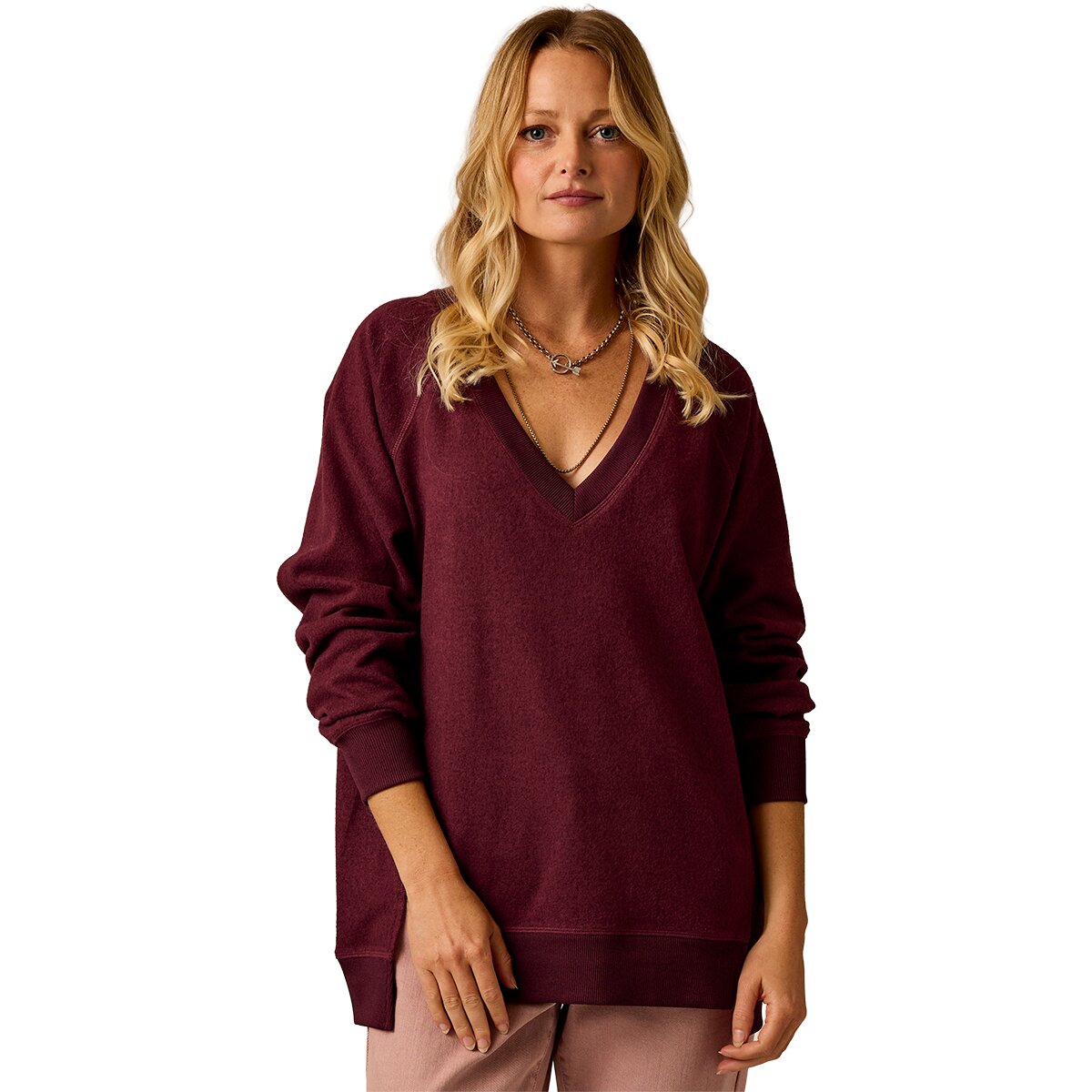 Image of Carve Designs Alena Supersoft Top - Women's Sangria Heather, S