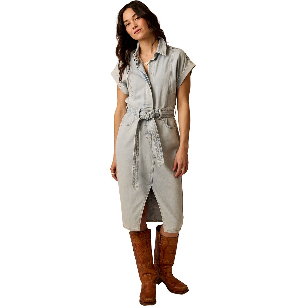 Image of Carve Designs Franny Lightweight Denim Dress - Women's Savannah, M