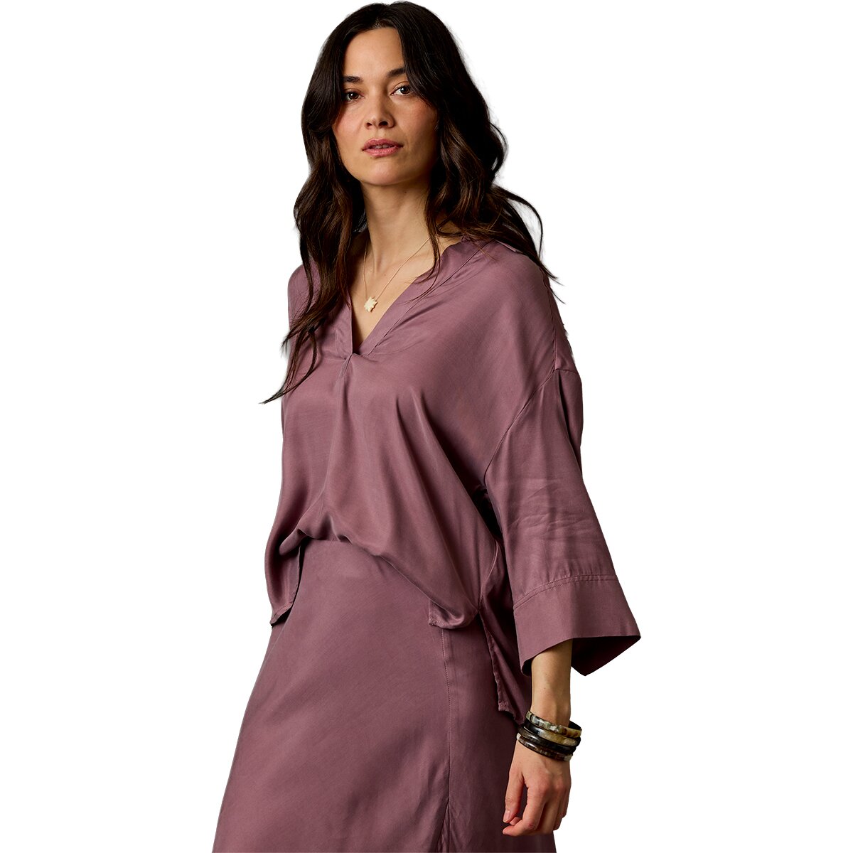 Image of Carve Designs Nova Kindsilk Top - Women's Rose Taupe, L