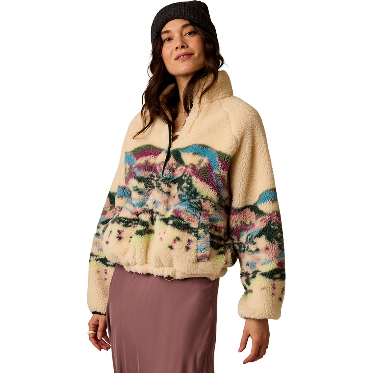 Image of Carve Designs Scout Fleece Pullover - Women's Summit Mirage, S