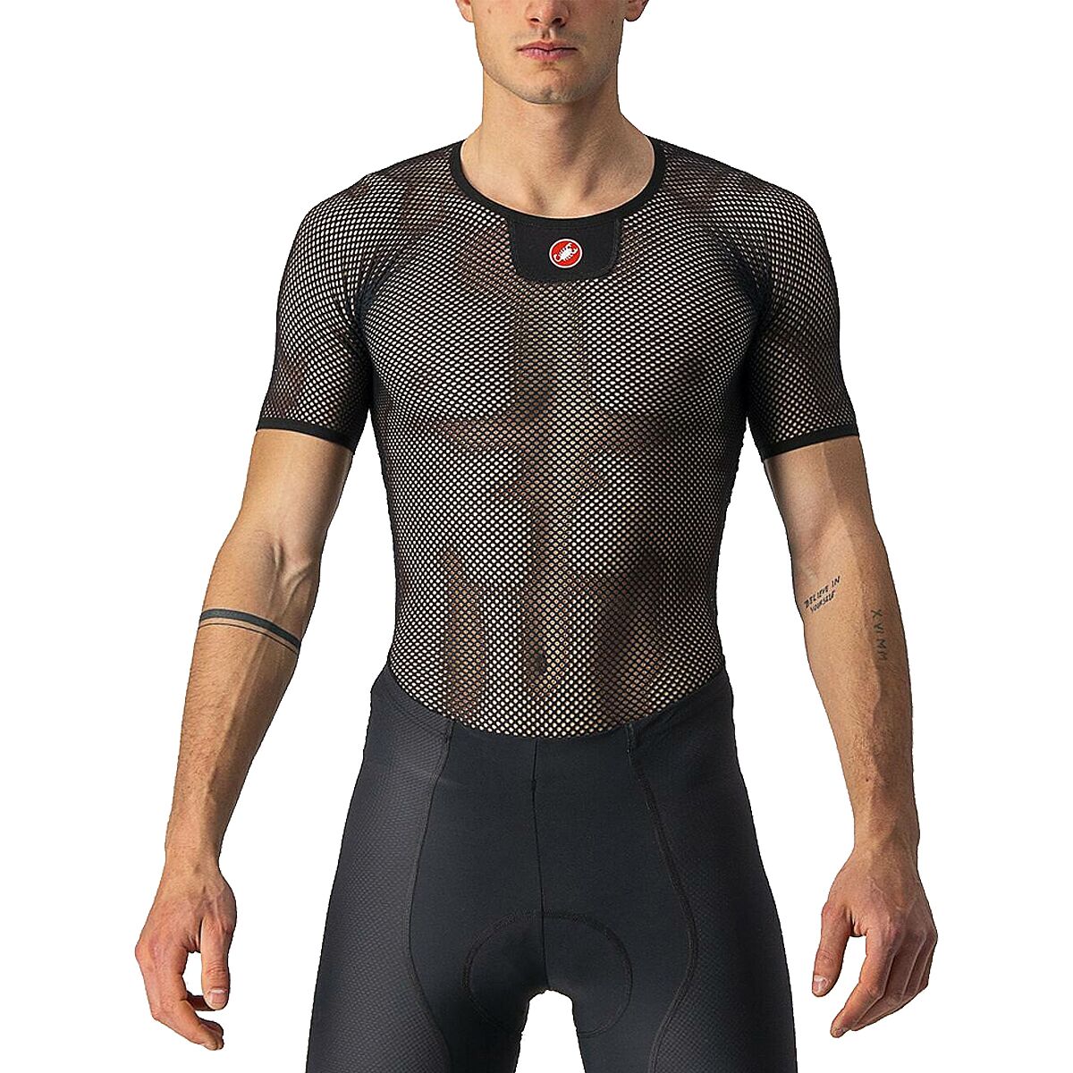 Image of Castelli Core Mesh 3 Short-Sleeve Baselayer - Men's Black, L/XL