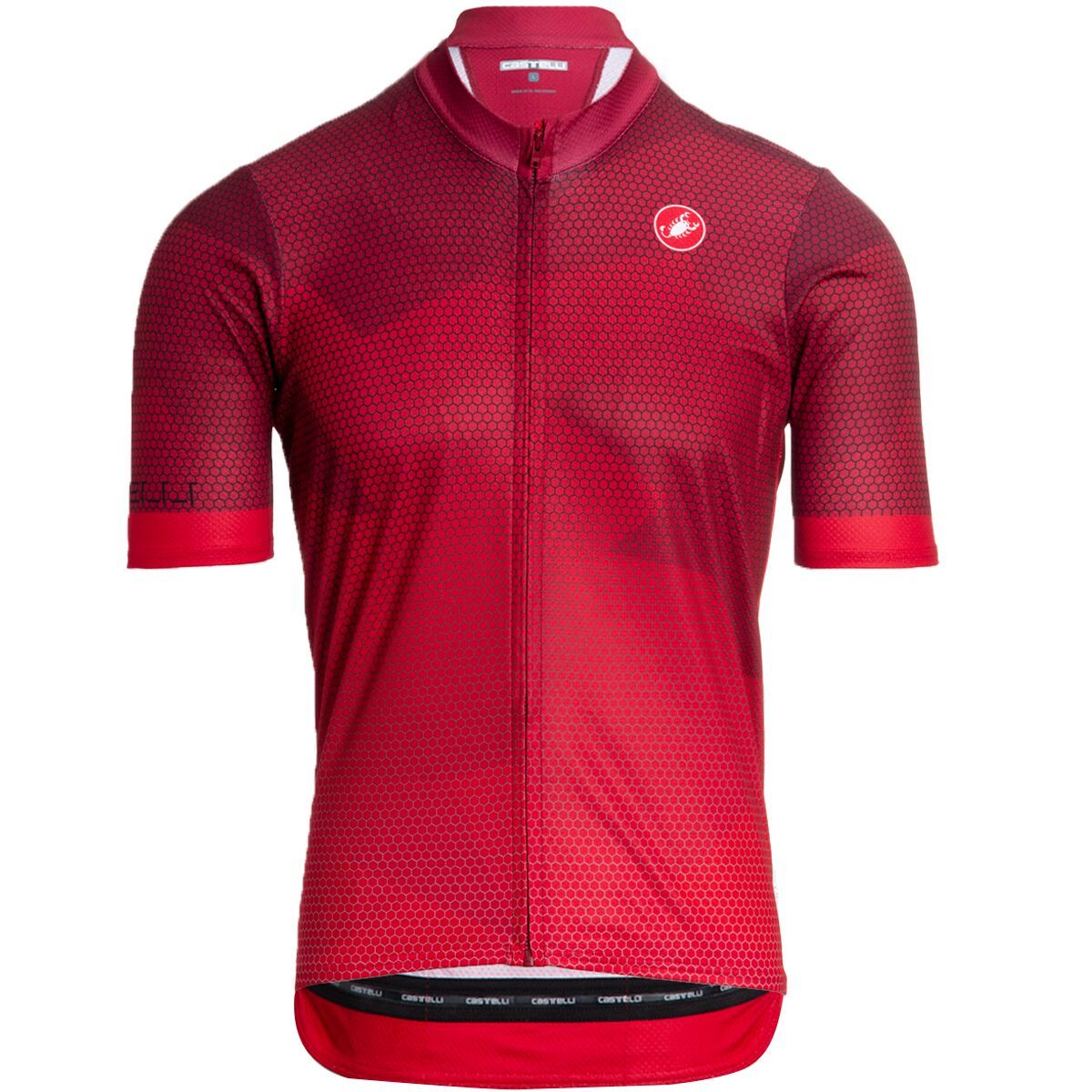 Castelli Flusso Limited Edition Full-Zip Jersey - Men's Pro Red/Castelli Red, L