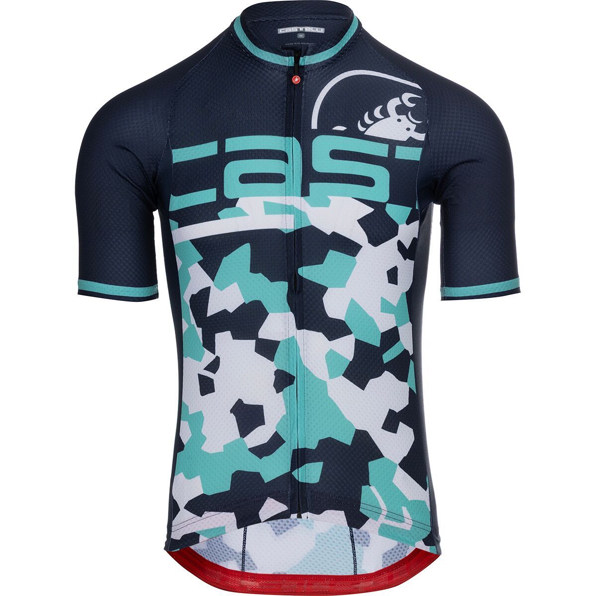 Image of Castelli Attacco Limited Edition Jersey - Men's Belgian Blue/Pool Blue/White, S