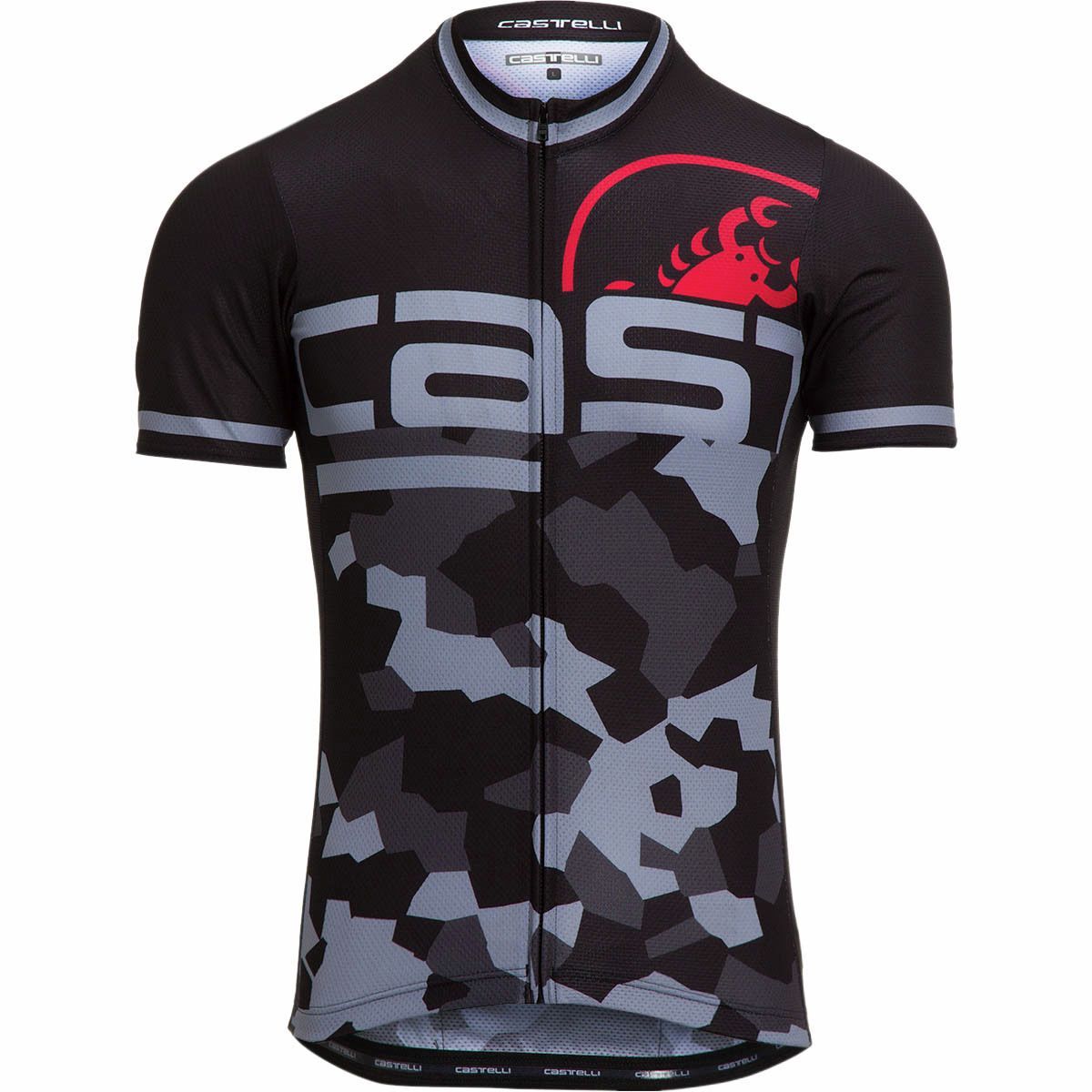 Image of Castelli Attacco Limited Edition Jersey - Men's Black/Vortex Gray, M