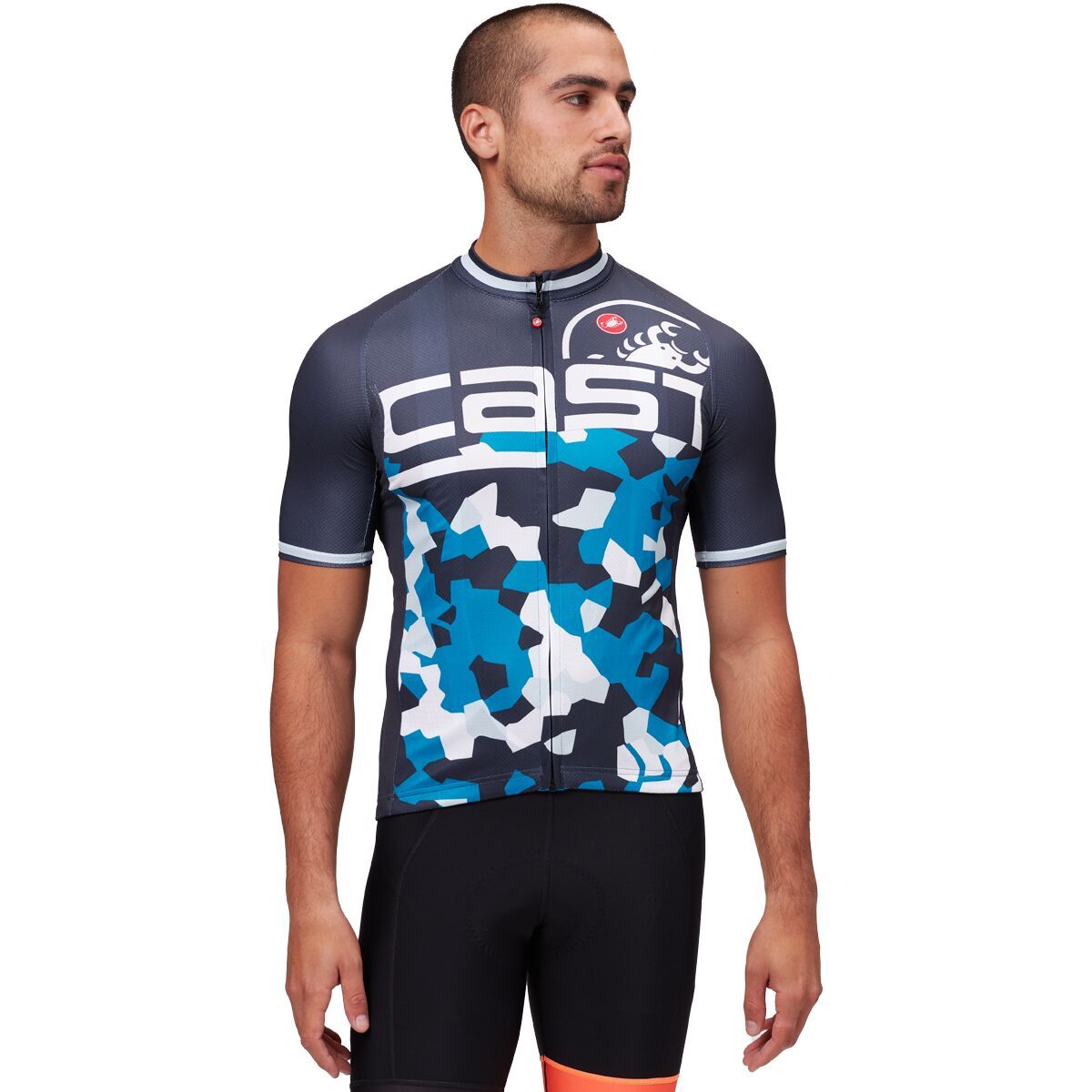 Castelli Attacco Limited Edition Jersey - Men's Dark Steel Blue/White, L