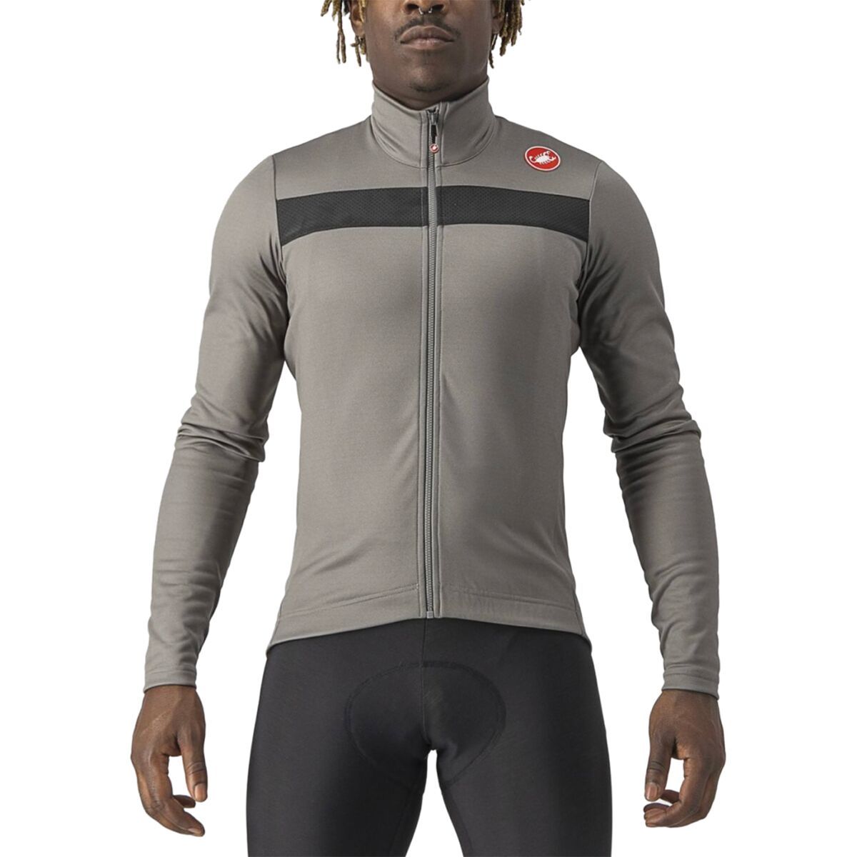 Castelli Puro 3 Jersey - Men's Nickel Gray/Black Reflex, XL