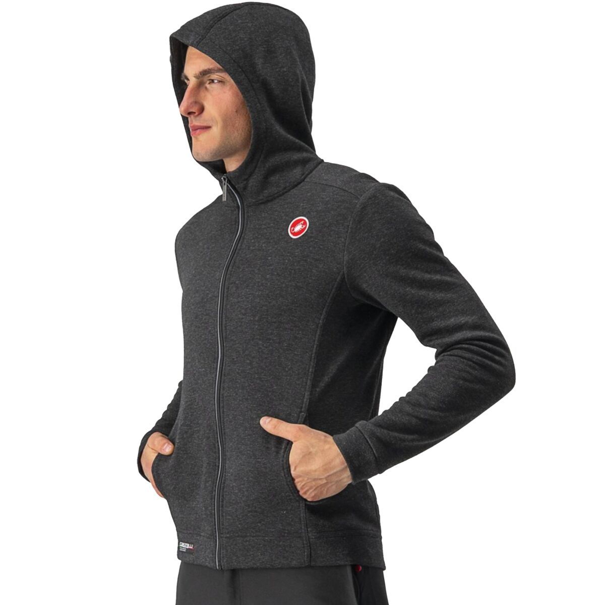 Castelli Milano Full-Zip Fleece Jacket - Men's Melange Light Back, L