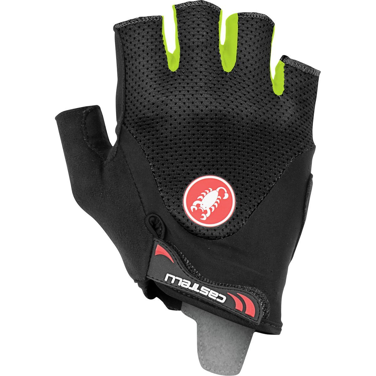 Castelli Arenberg Gel 2 Glove - Men's Balck/Yellow Fluo, L