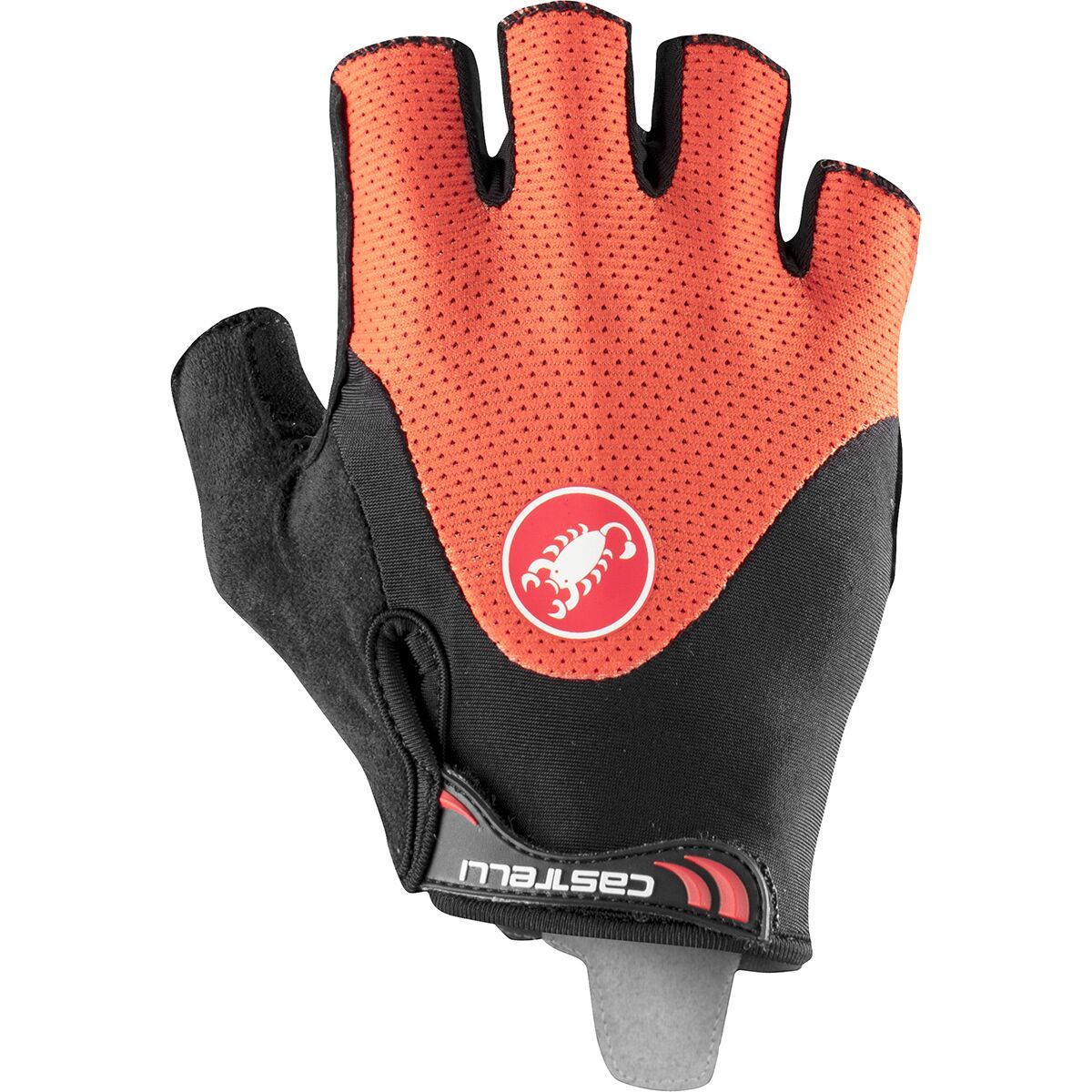 Image of Castelli Arenberg Gel 2 Glove - Men's Fiery Red/Black, XS