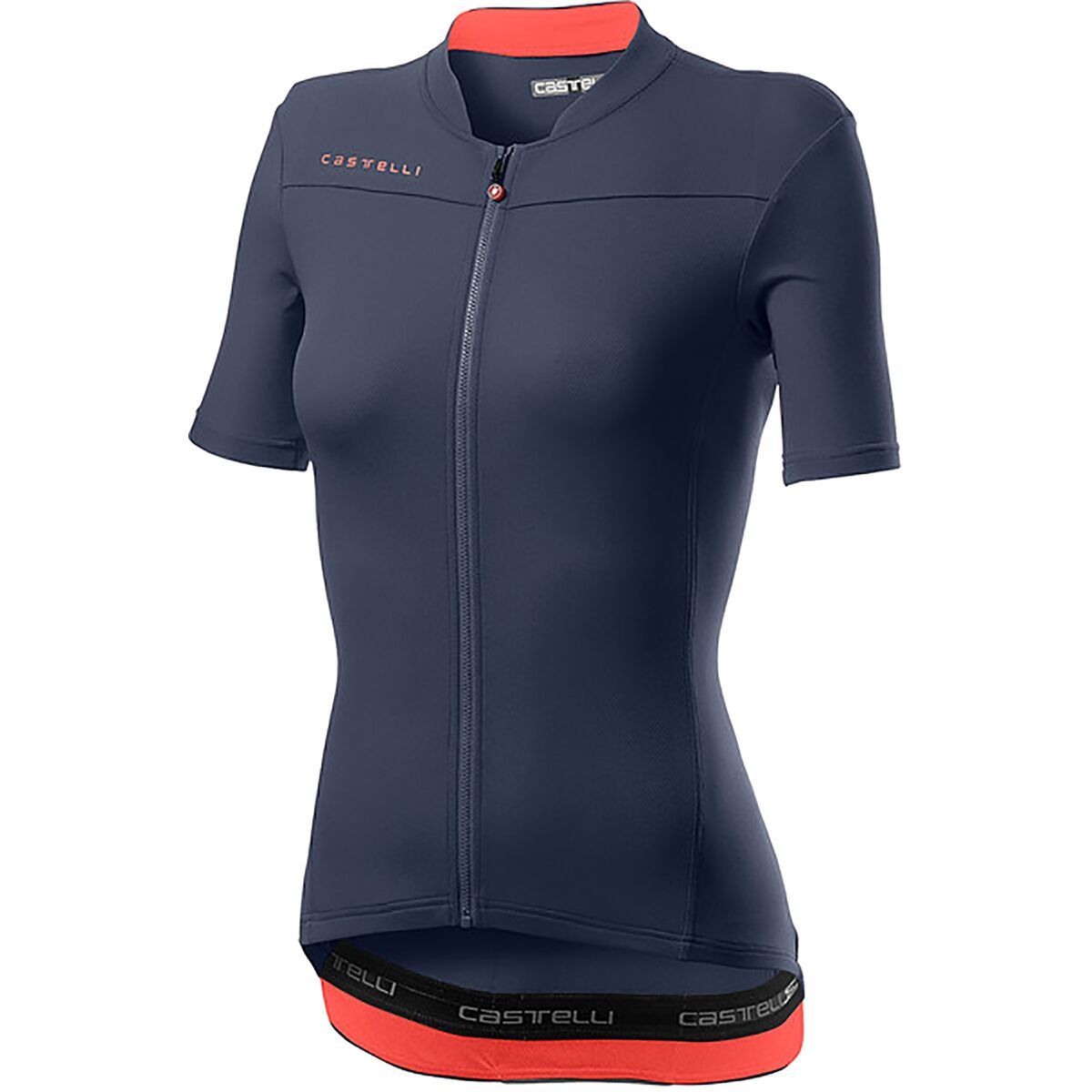 Castelli Anima 3 Jersey - Women's Dark Steel Blue/Brilliant Pink, XL