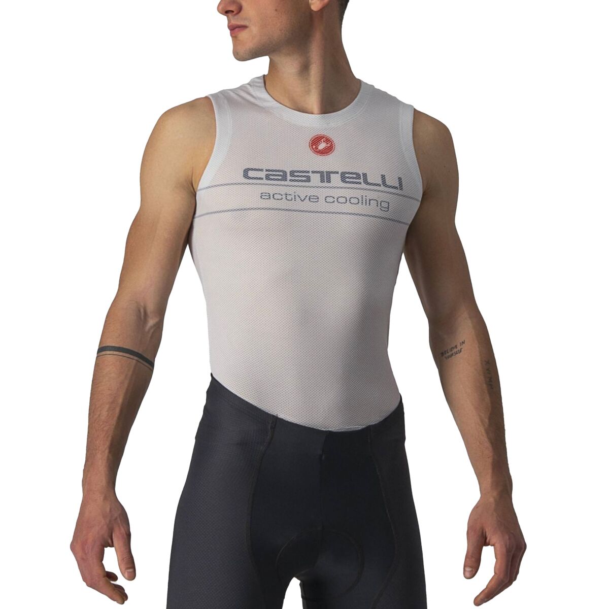 Castelli Castelli Active Cooling Sleeveless Baselayer - Men's Silver Gray, M