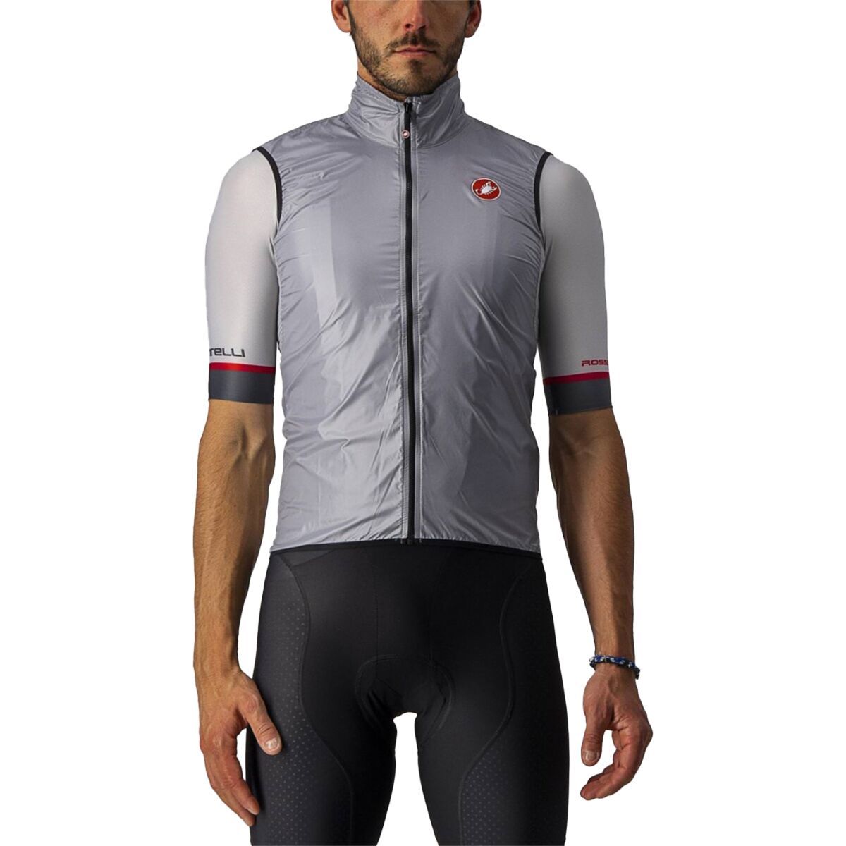 Image of Castelli Aria Vest - Men's Silver Gray, L