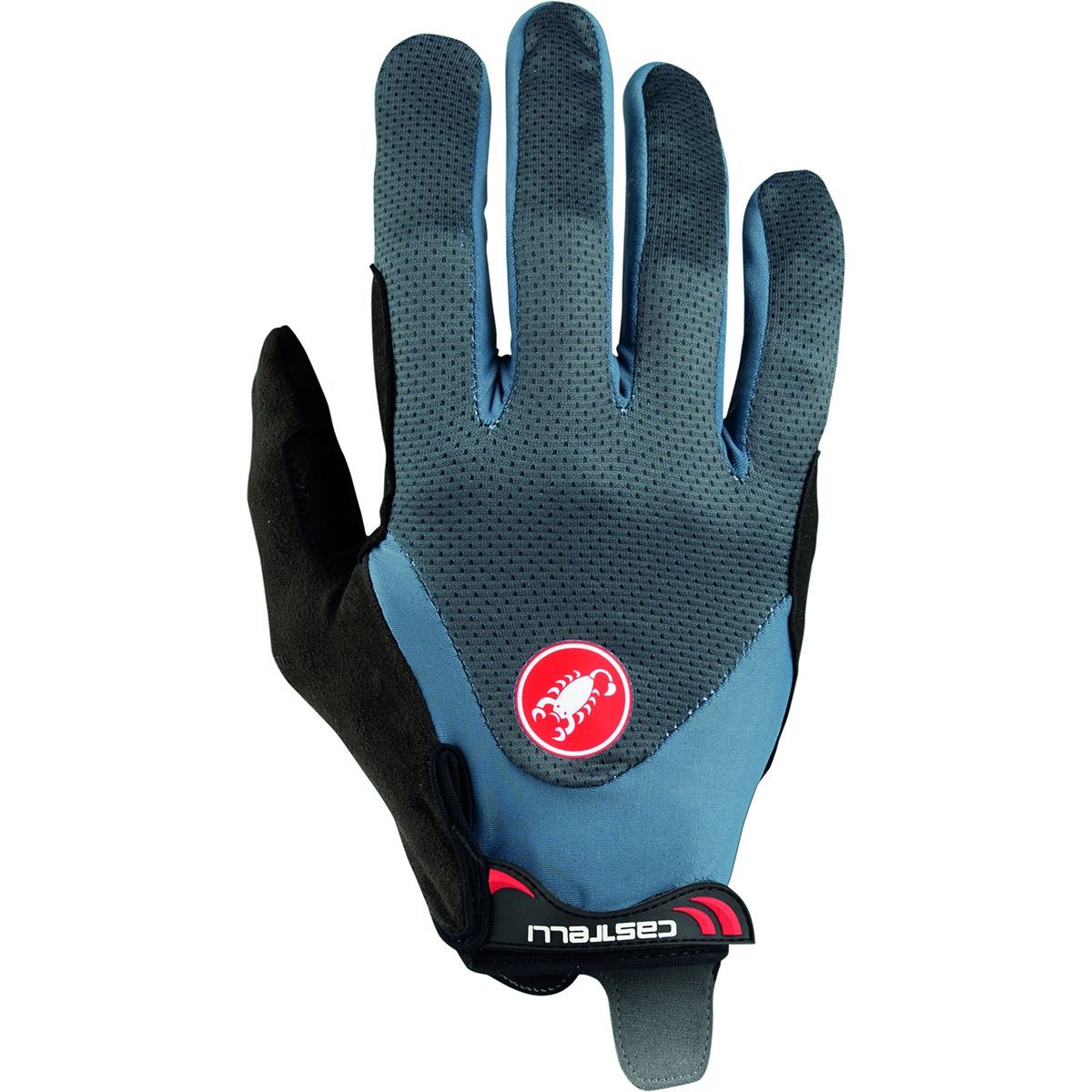 Castelli Arenberg Gel LF Glove - Men's Dark Steel Blue/Light Steel Blue/Lime, L