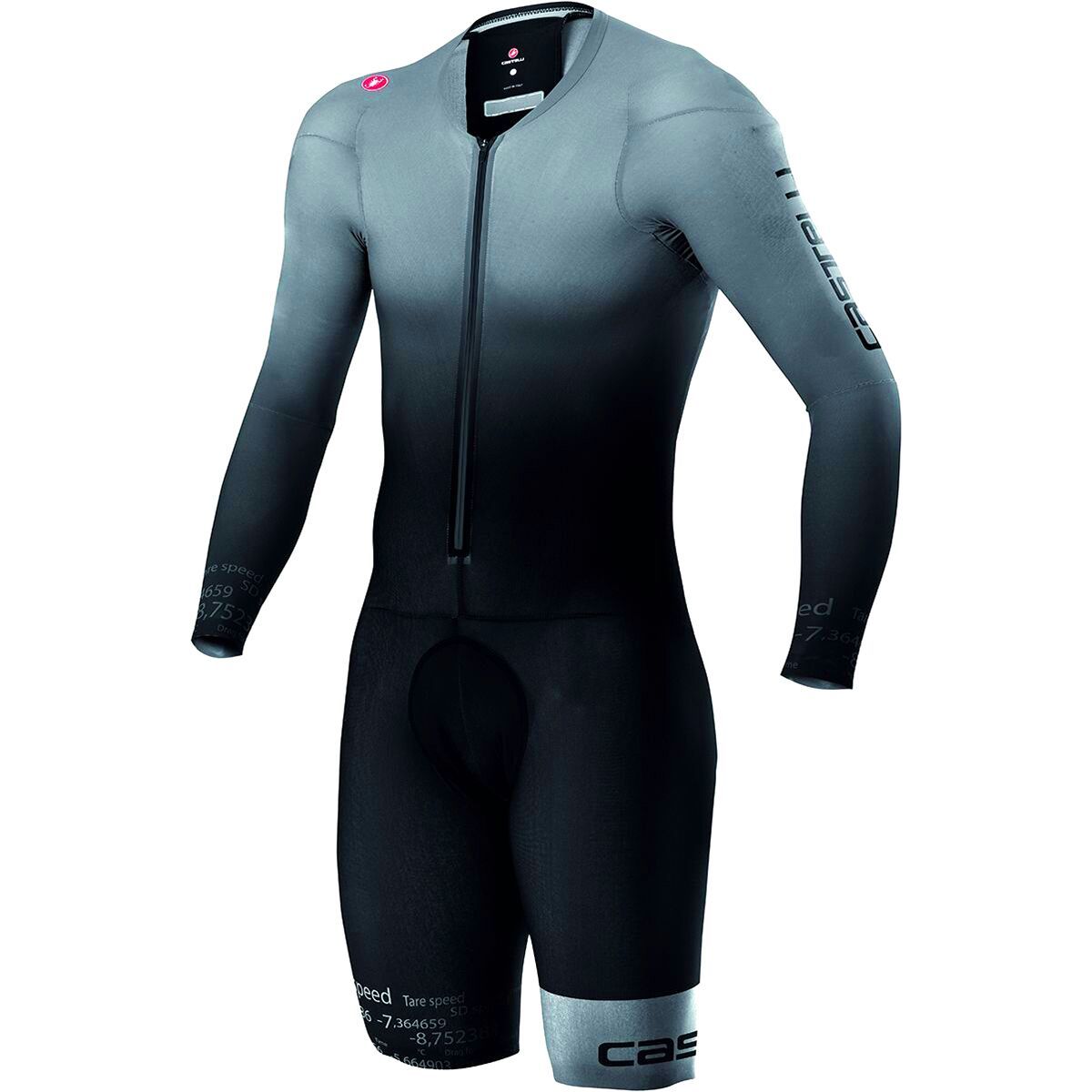 Castelli Body Paint 4.x Long-Sleeve Speed Suit - Men's Silver Gray/Black, XL