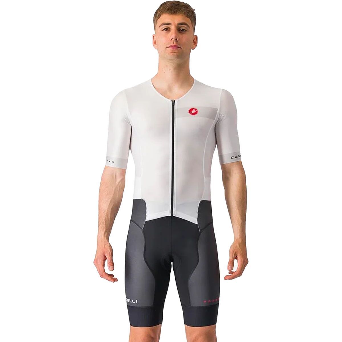 Castelli Free Sanremo 2 Short-Sleeve Suit - Men's White/Black2, L