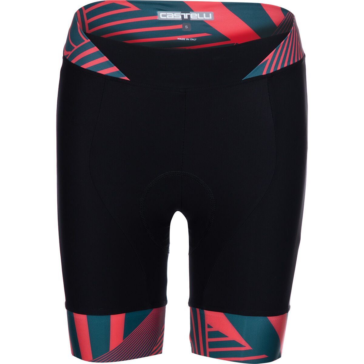 Castelli Sublime Limited Edition Short - Women's Black/Hibiscus-Deep Teal, S