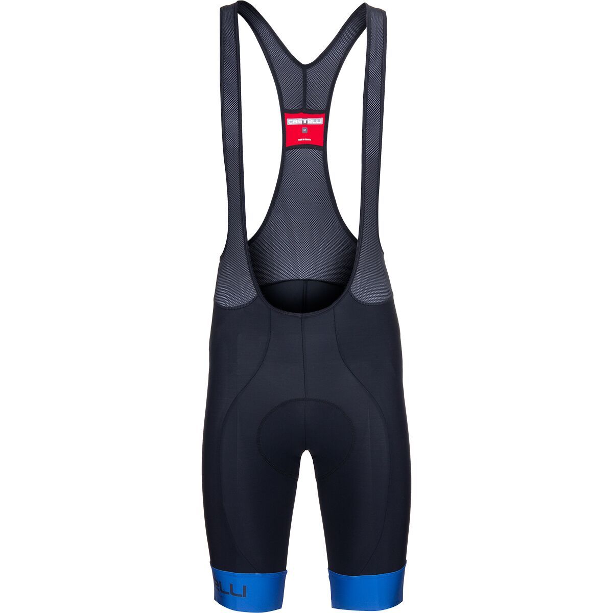 Castelli Entrata Limited Edition Bib Short - Men's Black Azzurro Italia, S