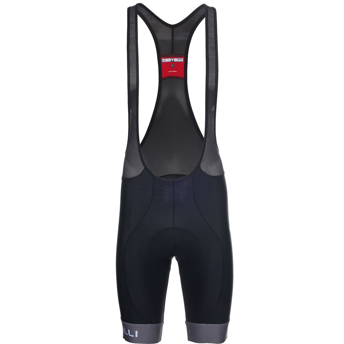 Image of Castelli Entrata Limited Edition Bib Short - Men's Black/Smoky Gray, 3XL