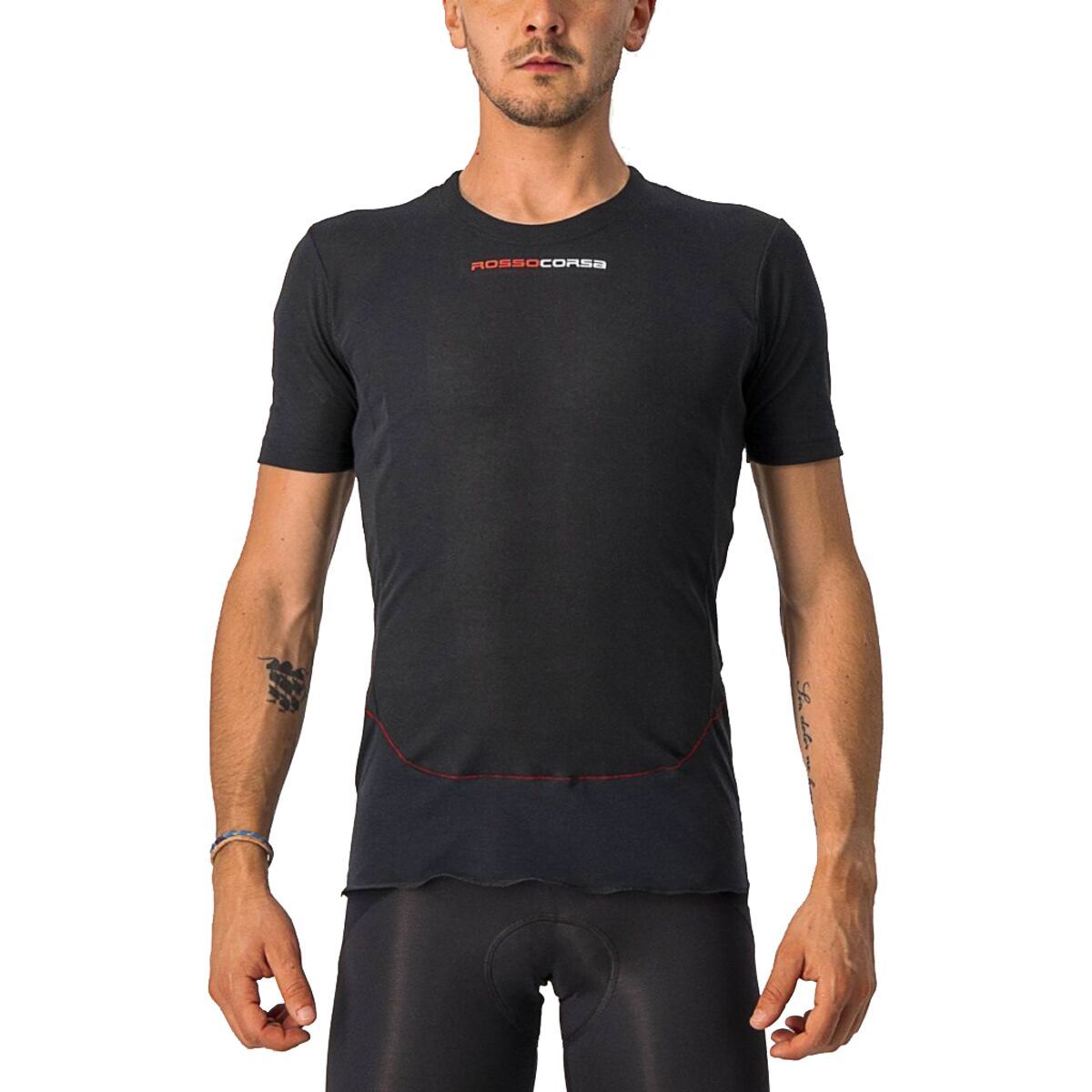 Image of Castelli Prosecco Tech Short-Sleeve Base Layer - Men's Black, L