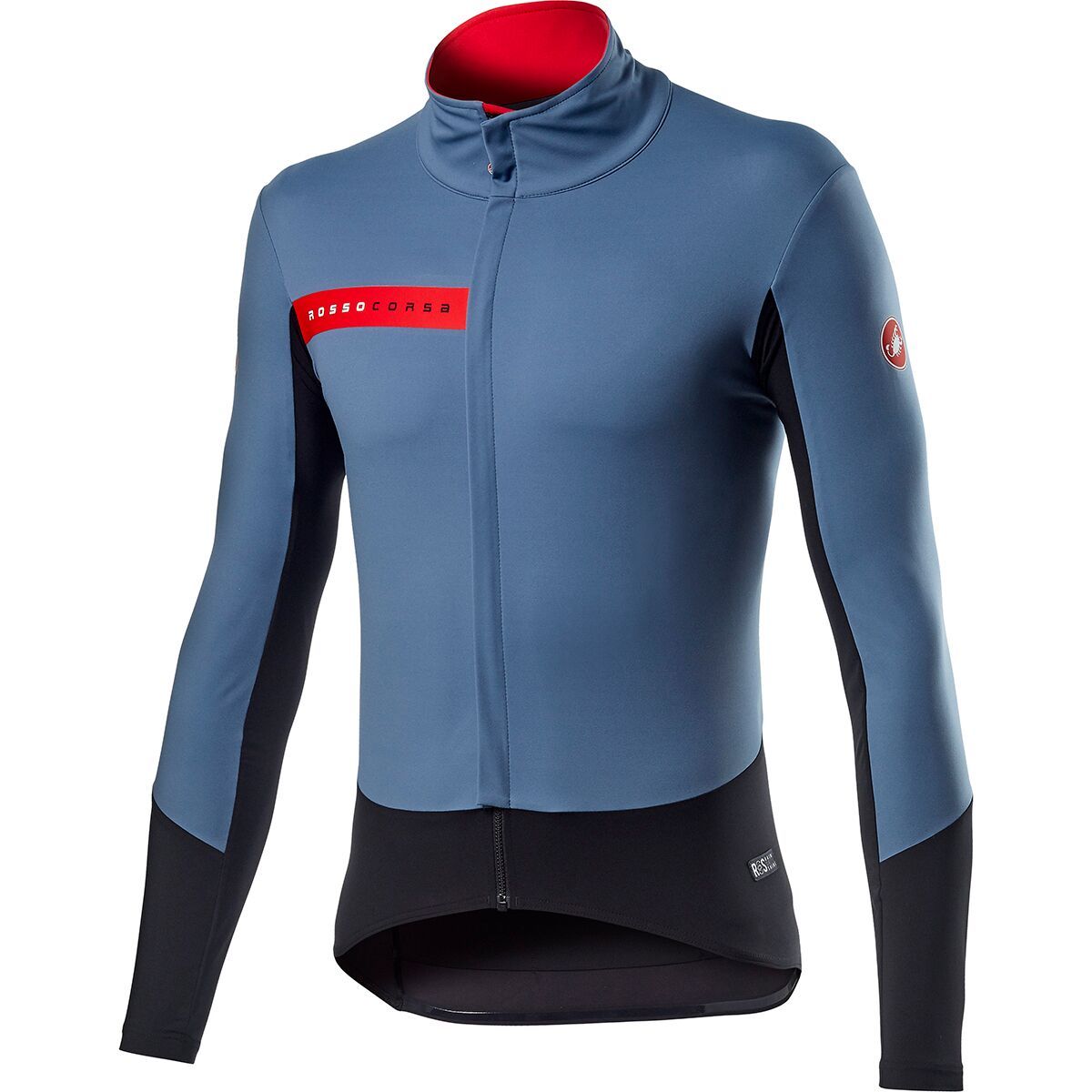 Castelli Beta RoS Jacket - Men's Light Steel Blue Black, L
