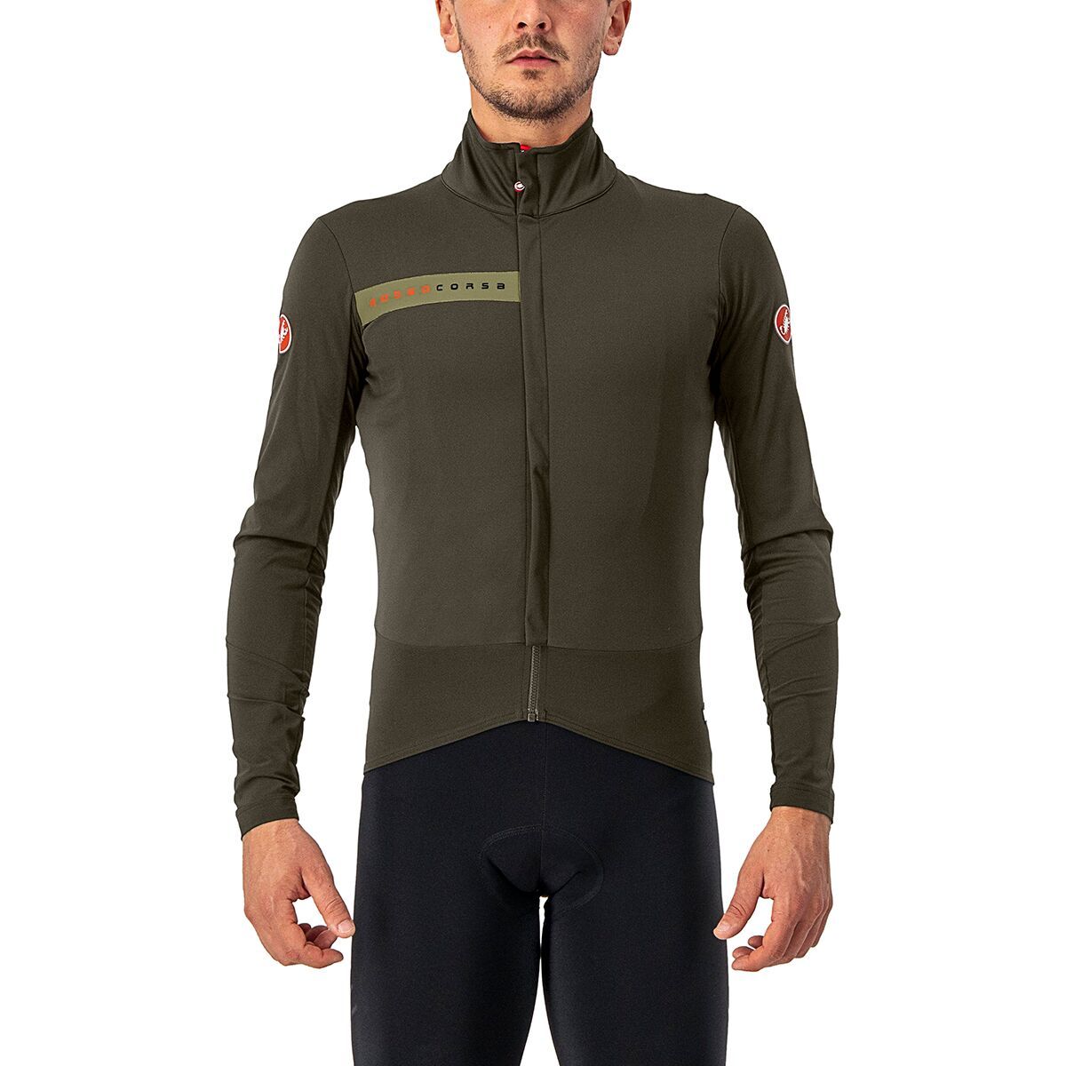 Castelli Beta RoS Jacket - Men's Military Green/Green Tea, L