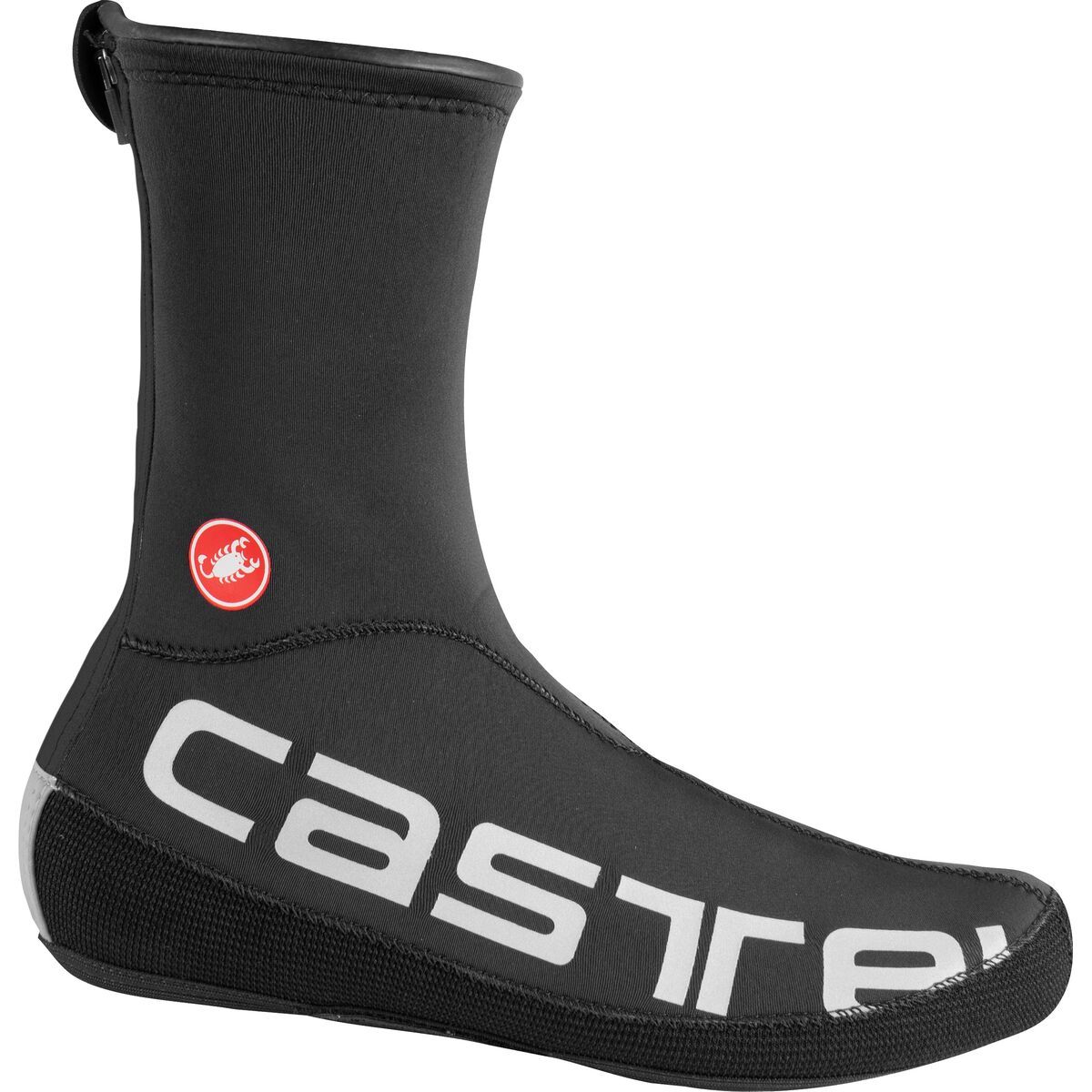 Image of Castelli Diluvio Ul Shoecover Black/Silver Reflex, L/XL