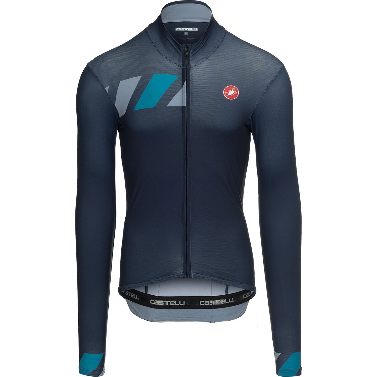 Image of Castelli Pisa Mid Limited Edition Jersey - Men's Belgian Blue/Vortex Gray/Teal Blue, 3XL
