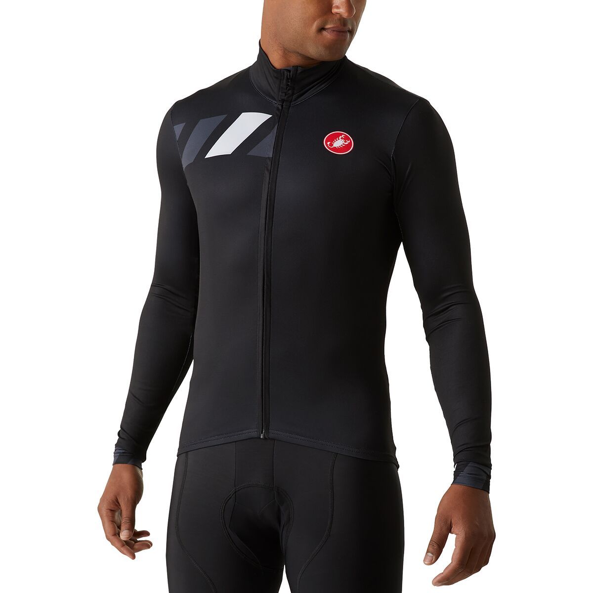 Castelli Pisa Mid Limited Edition Jersey - Men's Black/Dark Gray/Silver Gray, M