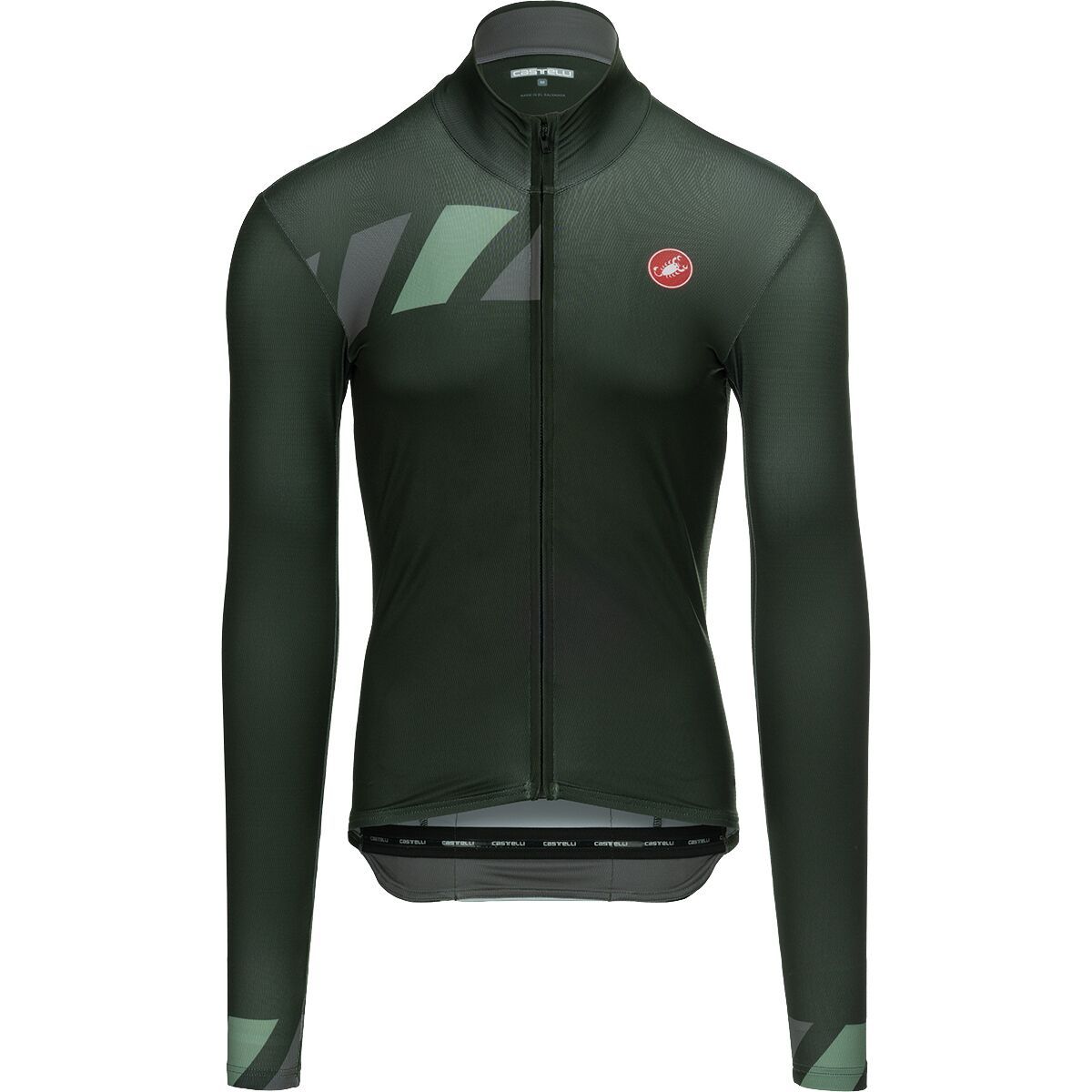 Image of Castelli Pisa Mid Limited Edition Jersey - Men's Deep Green/Gunmetal Gray/Green Pepper, XXL