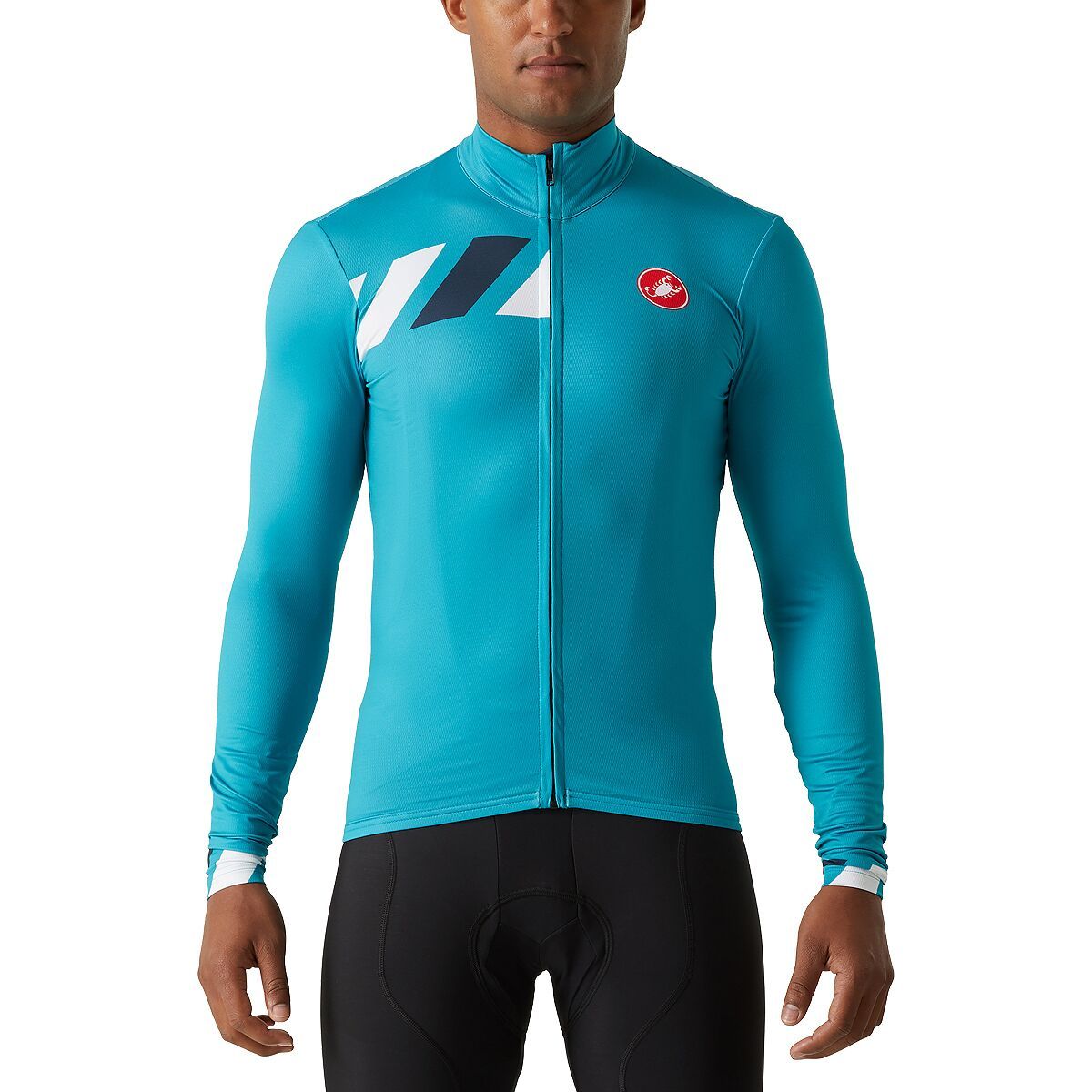 Castelli Pisa Mid Limited Edition Jersey - Men's Teal Blue/White/Saville Blue, S