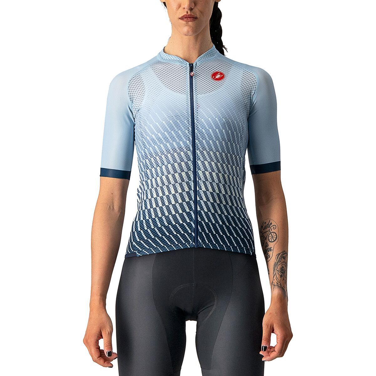 Castelli Climber's 2.0 Jersey - Women's Fog Blue/Light Acqua/Moonlite Ocean, XL
