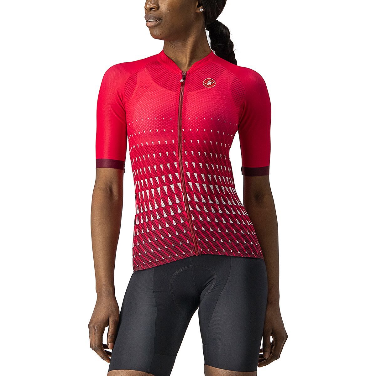 Castelli Climber's 2.0 Jersey - Women's Raspberry/White/Bordeaux, M
