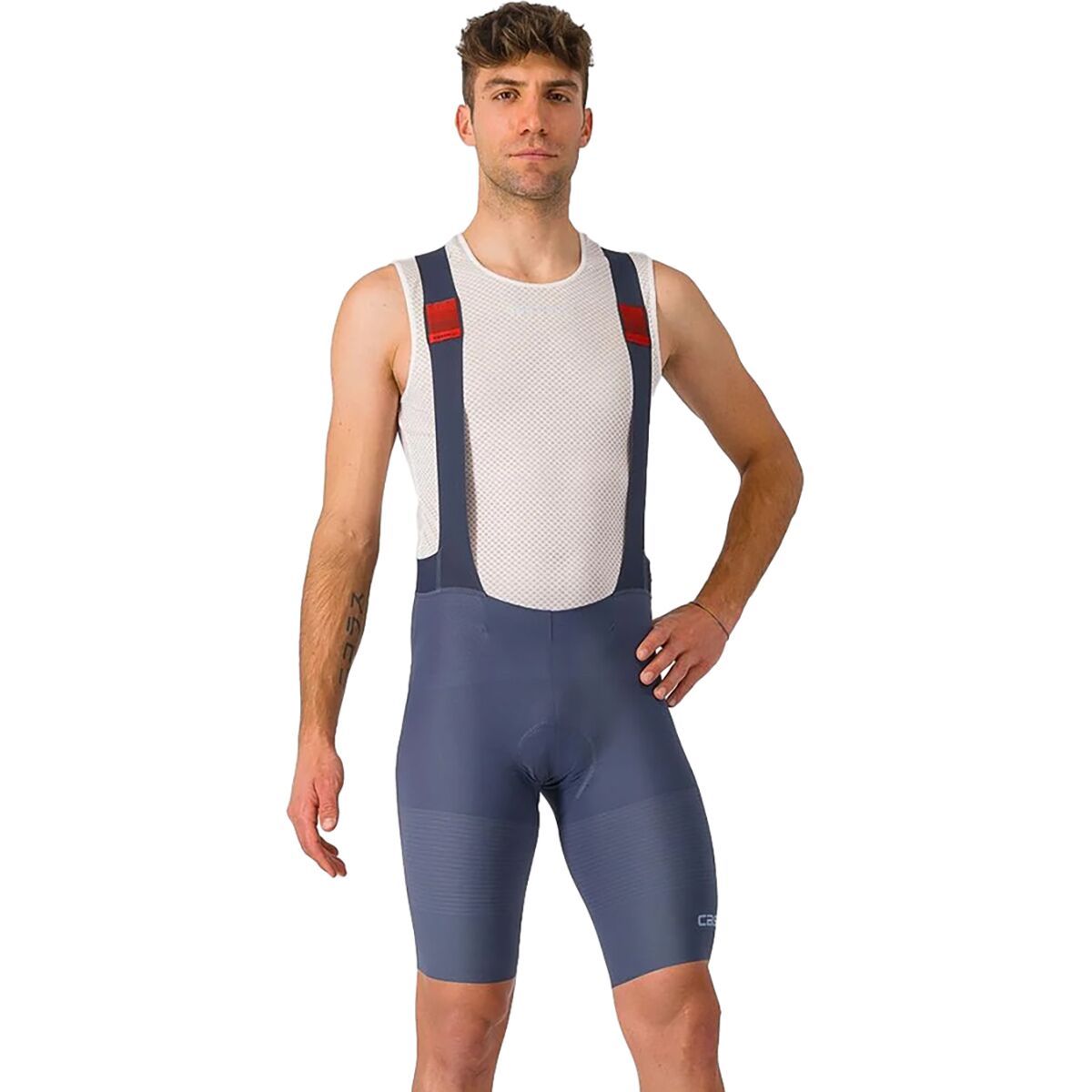 Castelli Premio Black Bibshort - Men's Twilight Blue/Steel Blue, L