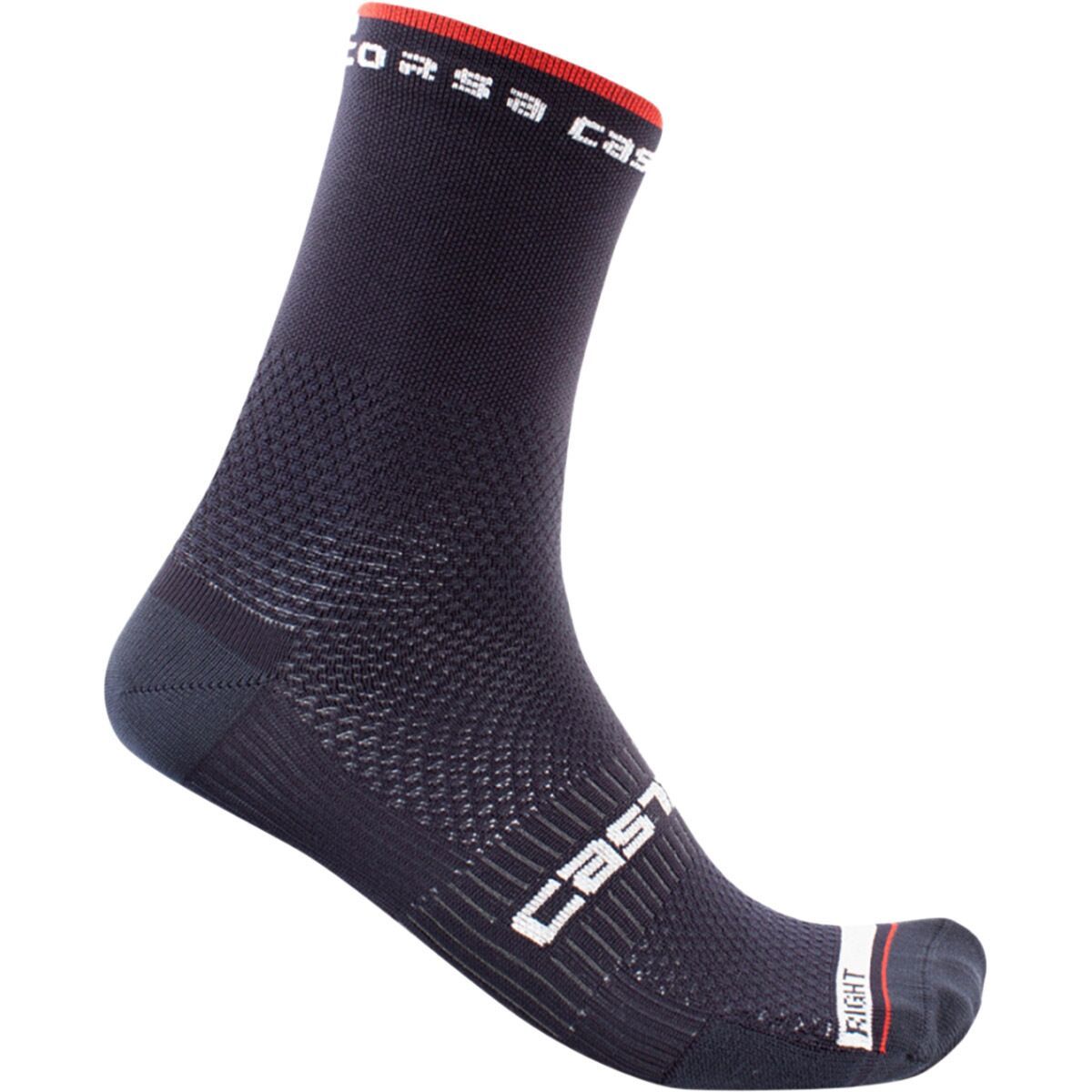 Image of Castelli Rosso Corsa Pro 15 Sock Savile Blue, S/M