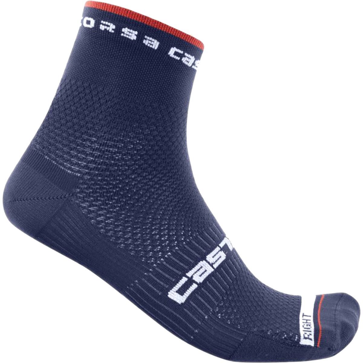 Castelli Rosso Corsa Pro 9 Sock Belgian Blue, XXL