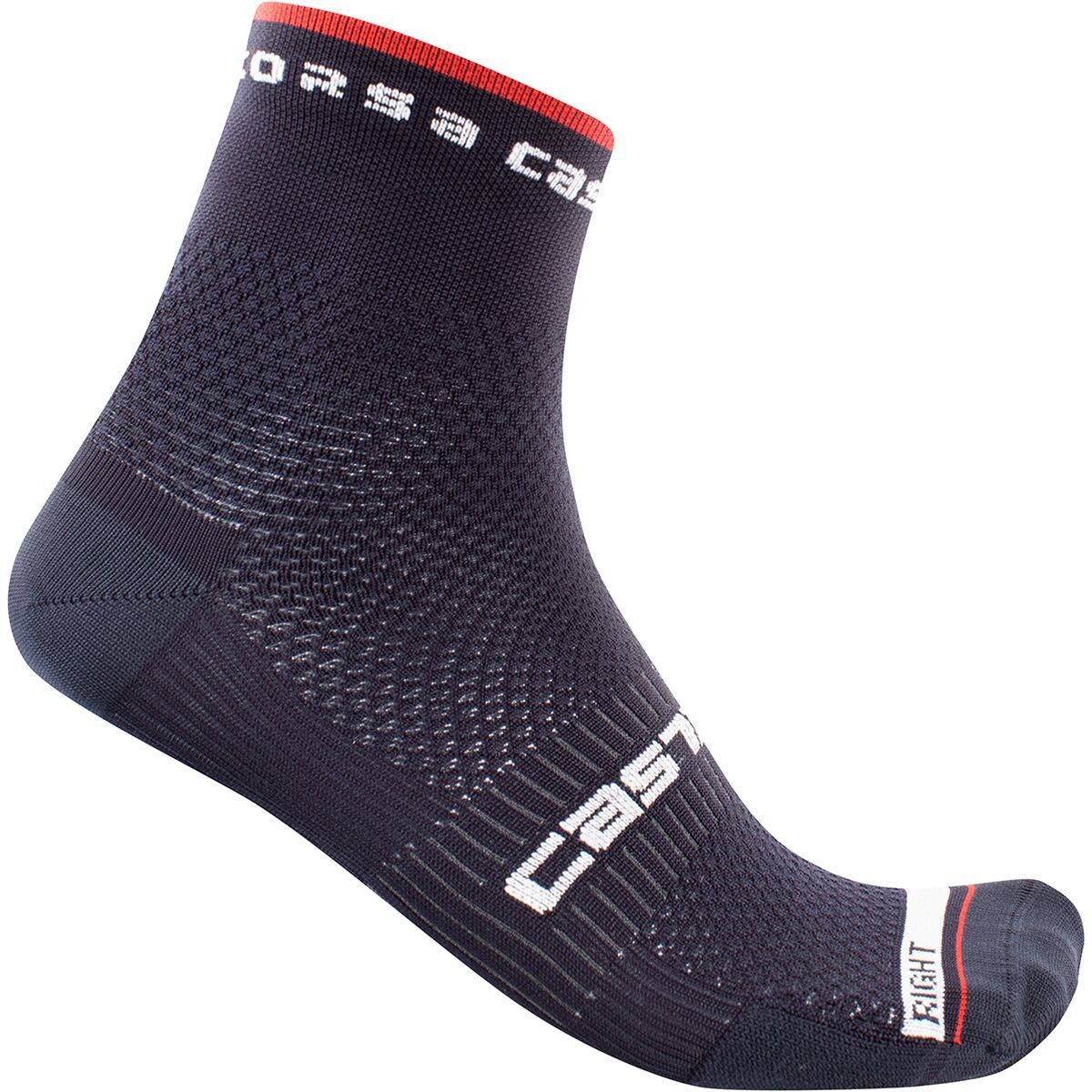 Image of Castelli Rosso Corsa Pro 9 Limited Edition Sock Savile Blue, S/M