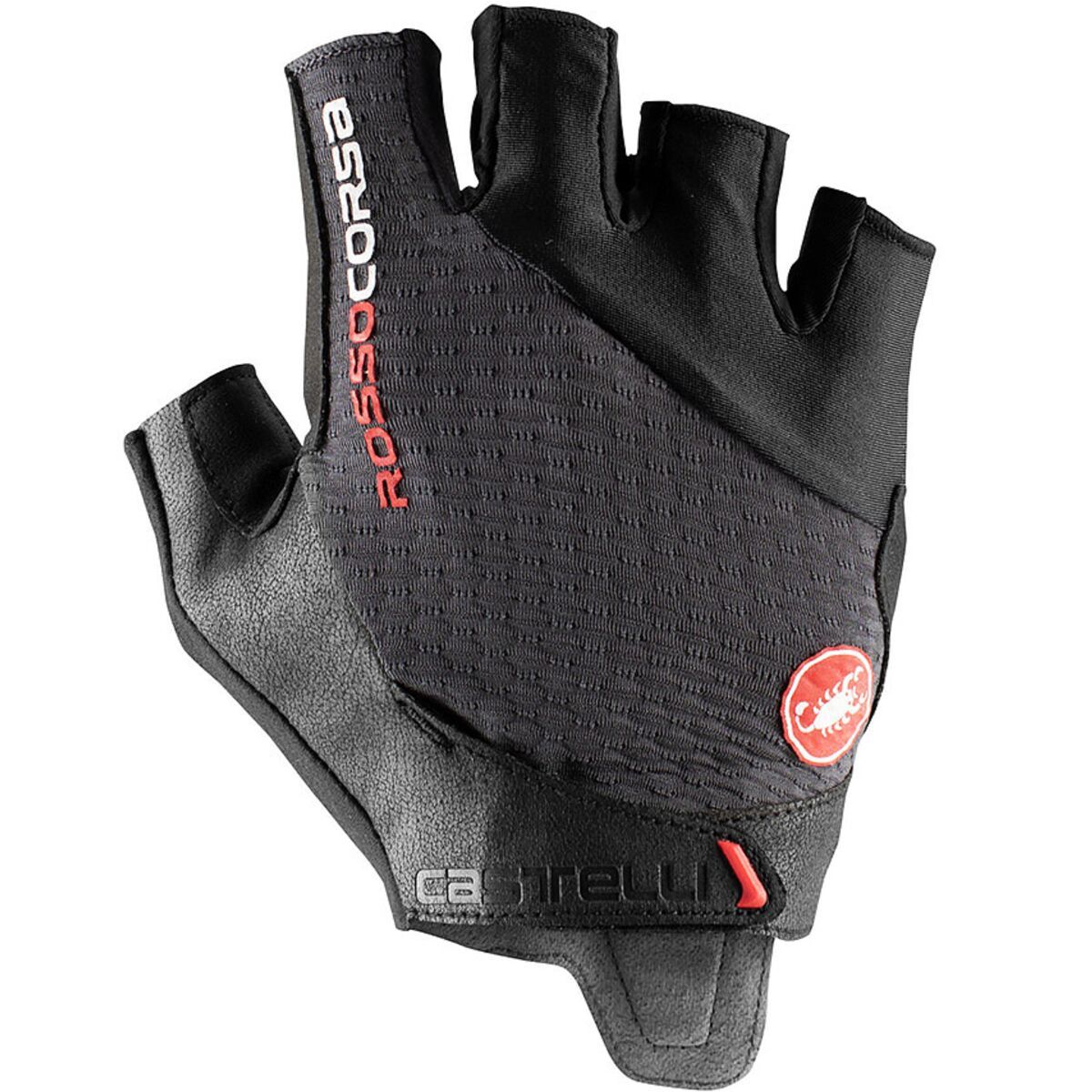 Castelli Rosso Corsa Pro V Glove - Men's Dark Gray, L