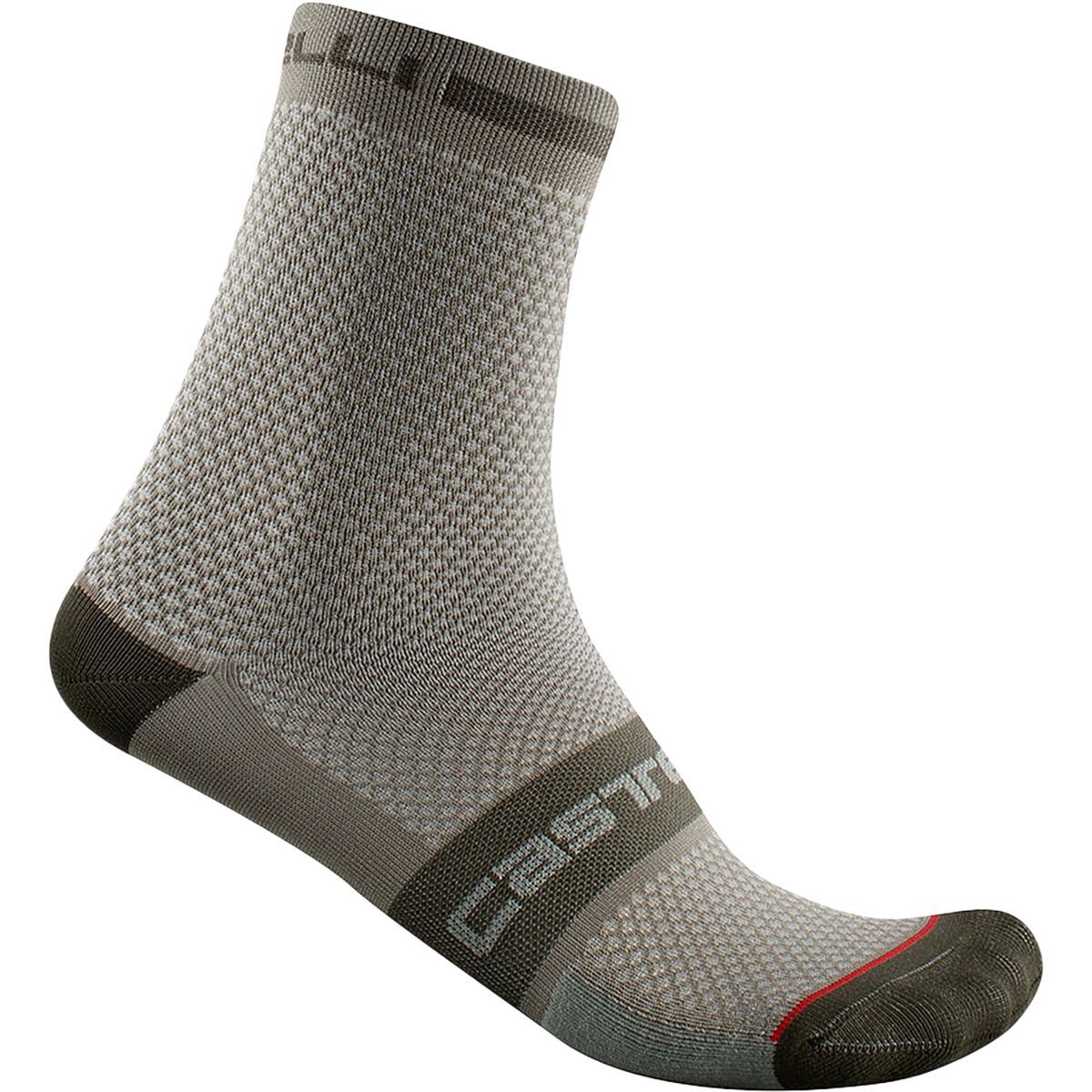 Castelli Superleggera 12 Sock Bark Green, XXL
