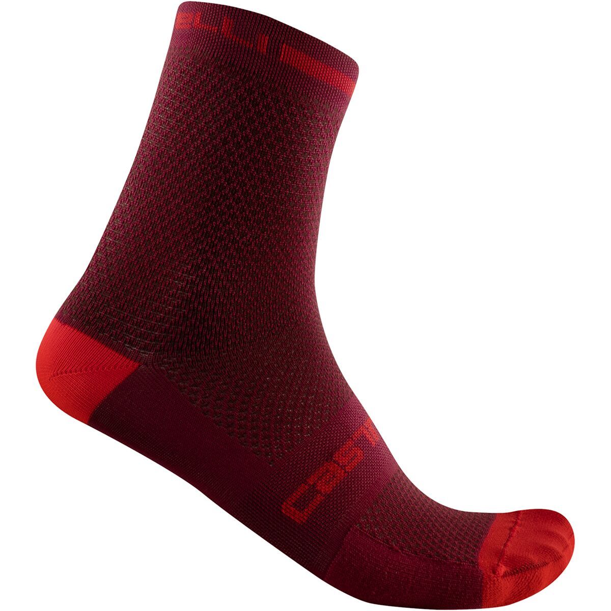 Castelli Superleggera 12 Sock Bordeaux, S/M