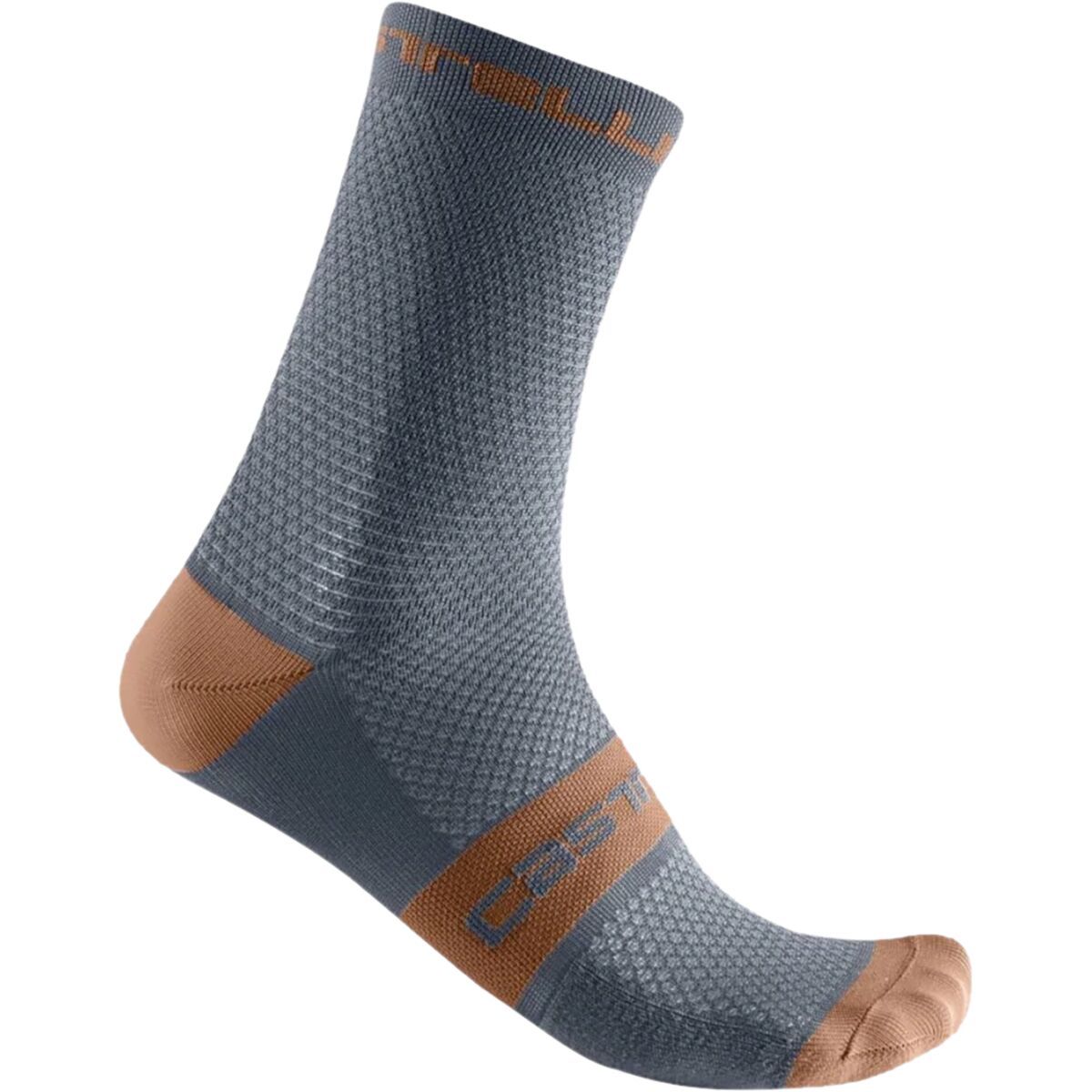 Castelli Superleggera 12 Sock Light Steel Blue/Bronze, S/M