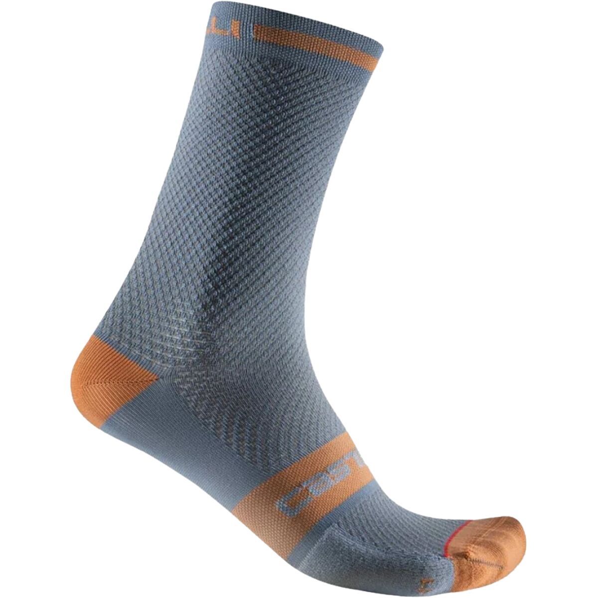 Castelli Superleggera 18 Sock Light Steel Blue/Bronze, L/XL