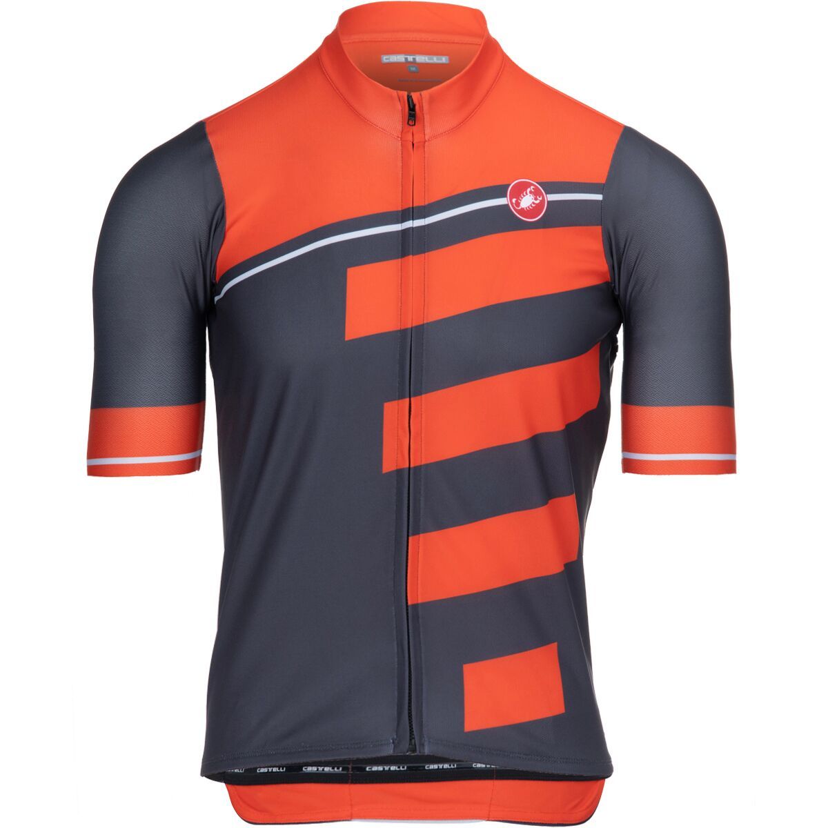 Castelli Trofeo Limited Edition Jersey - Men's Dark Gray/Fiery Red, S