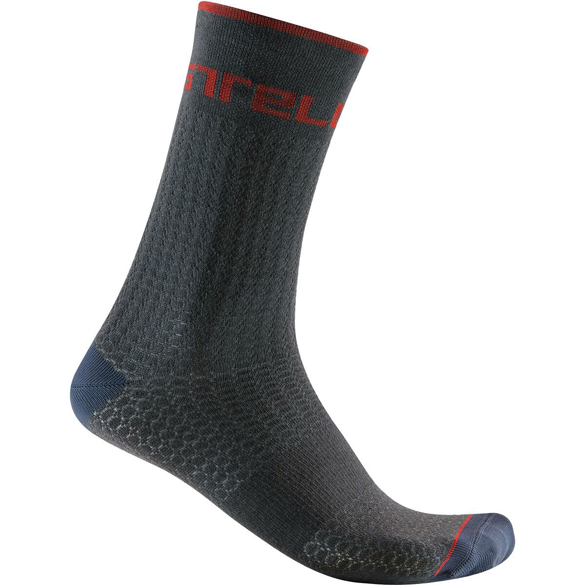 Castelli Distanza 20 Sock Dark Gray, XXL