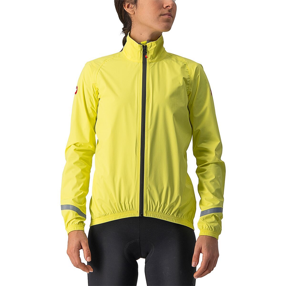 Image of Castelli Emergency 2 Rain Jacket - Women's Brilliant Yellow, L