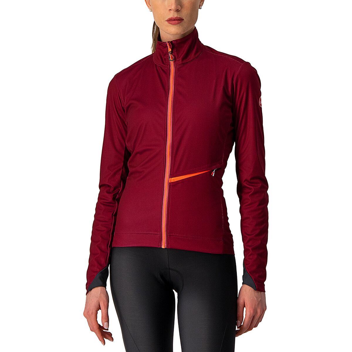 Image of Castelli Go Jacket - Women's Bordeaux/Brilliant Pink, S
