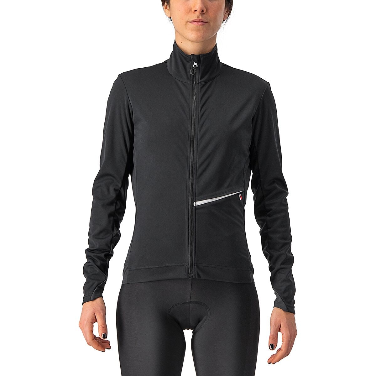 Image of Castelli Go Jacket - Women's Light Black/White, M