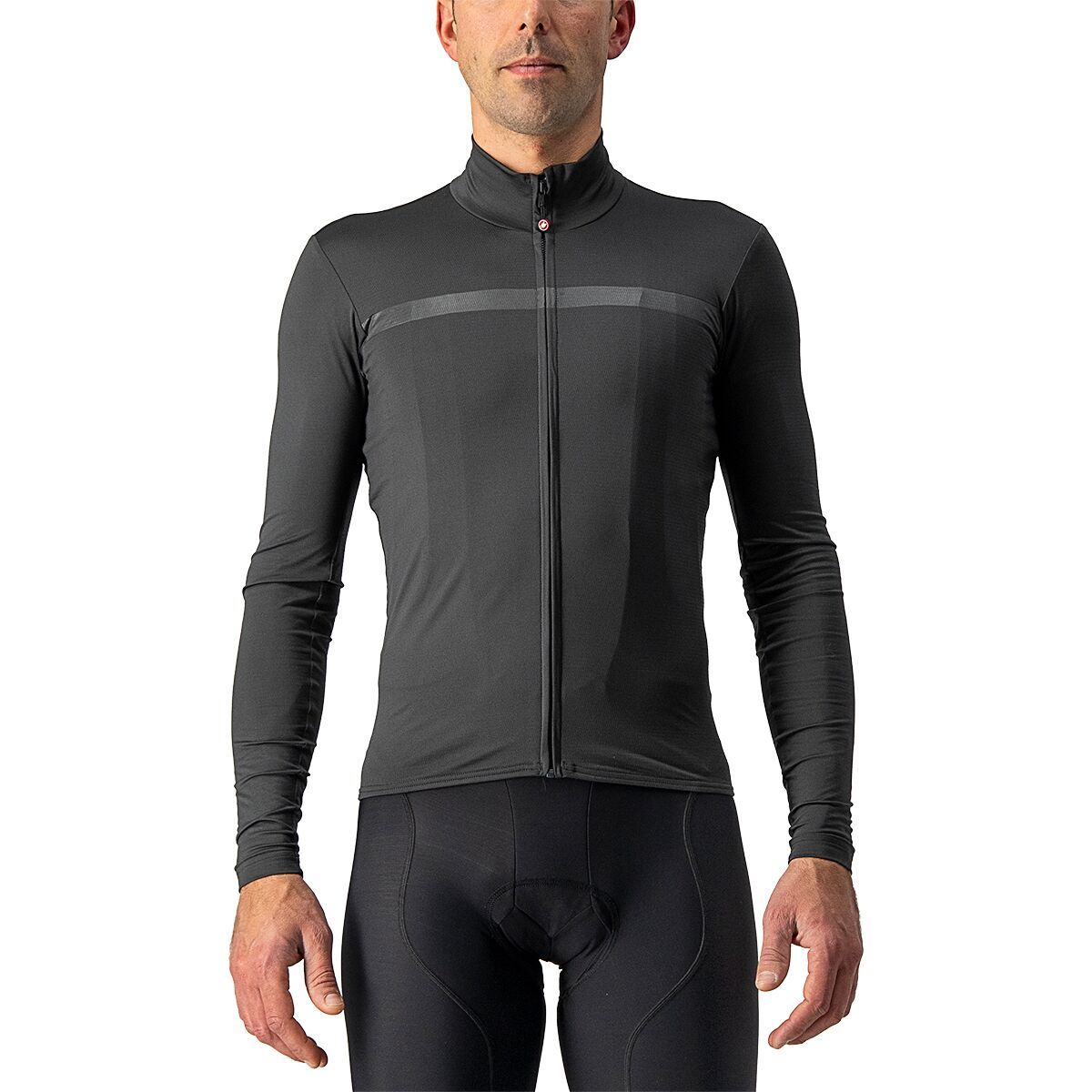 Castelli Pro Thermal Mid Long-Sleeve Jersey - Men's Dark Gray, XXL
